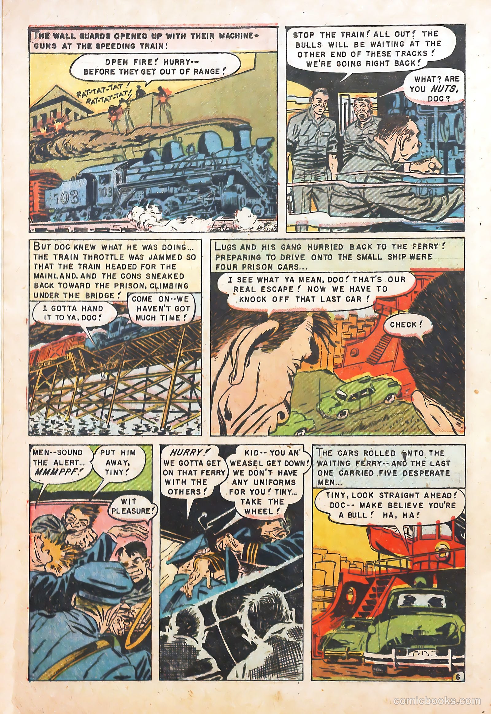 Prison Break! #5 (1952) — page 8 of 36