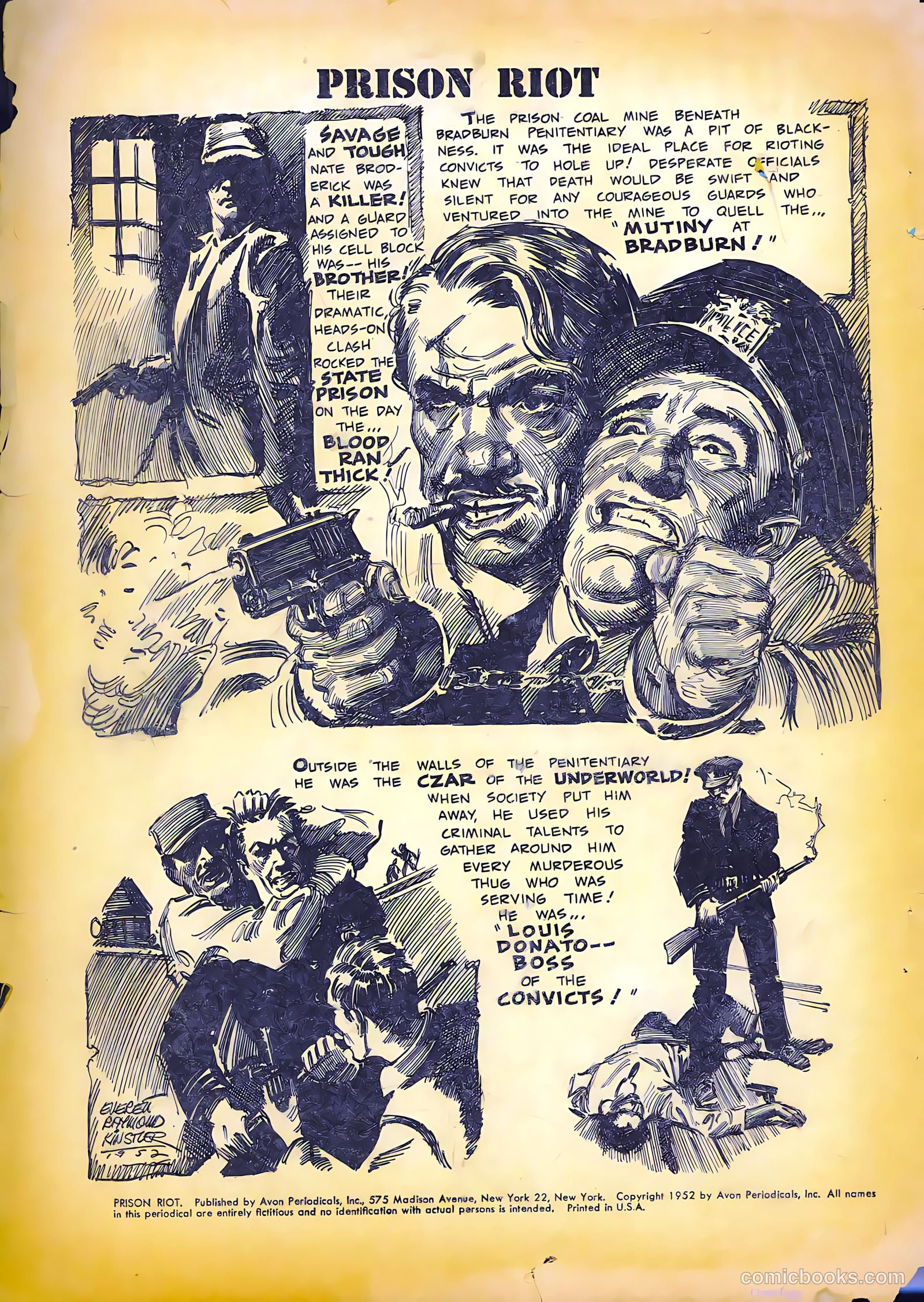 Prison Riot #1 (1952) — page 2 of 36