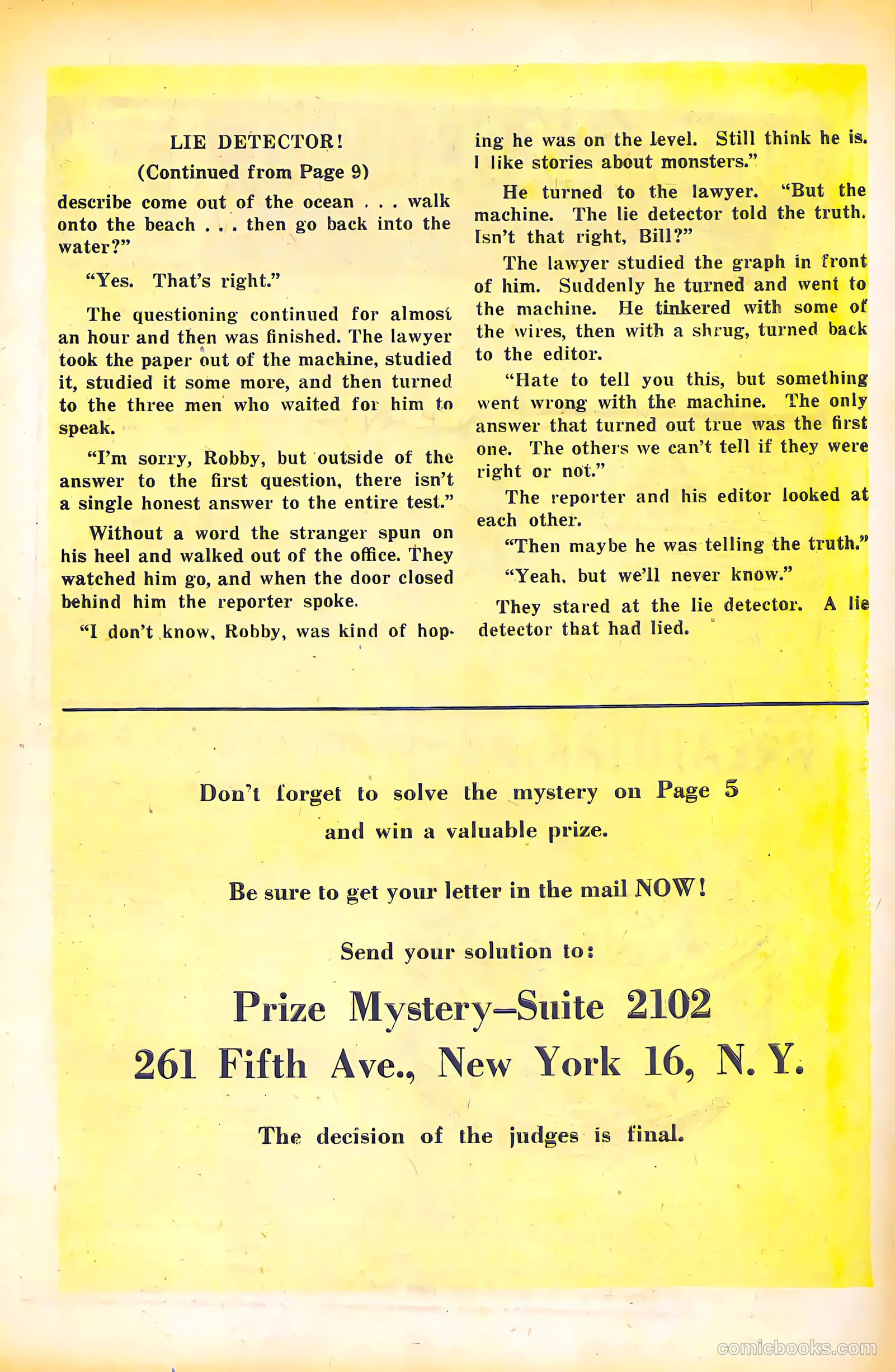 Prize Mystery #1 (1955) — page 27 of 36