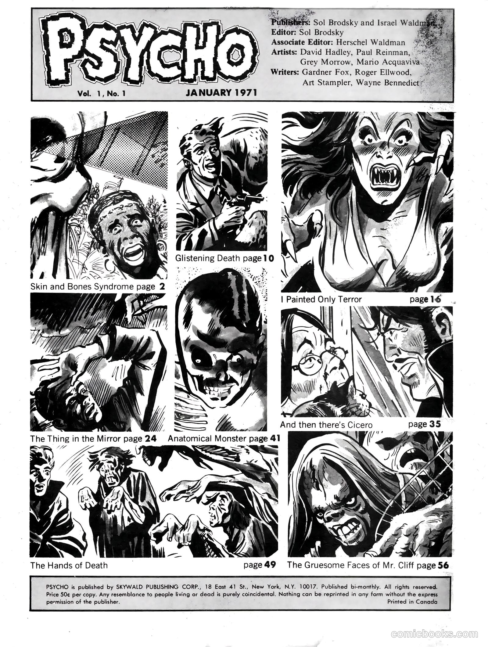 Psycho #1 (1971) — page 3 of 68