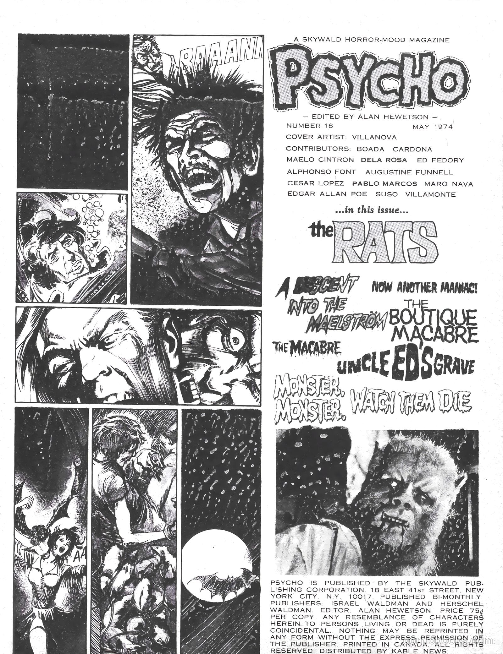 Psycho #18 (1974) — page 3 of 68