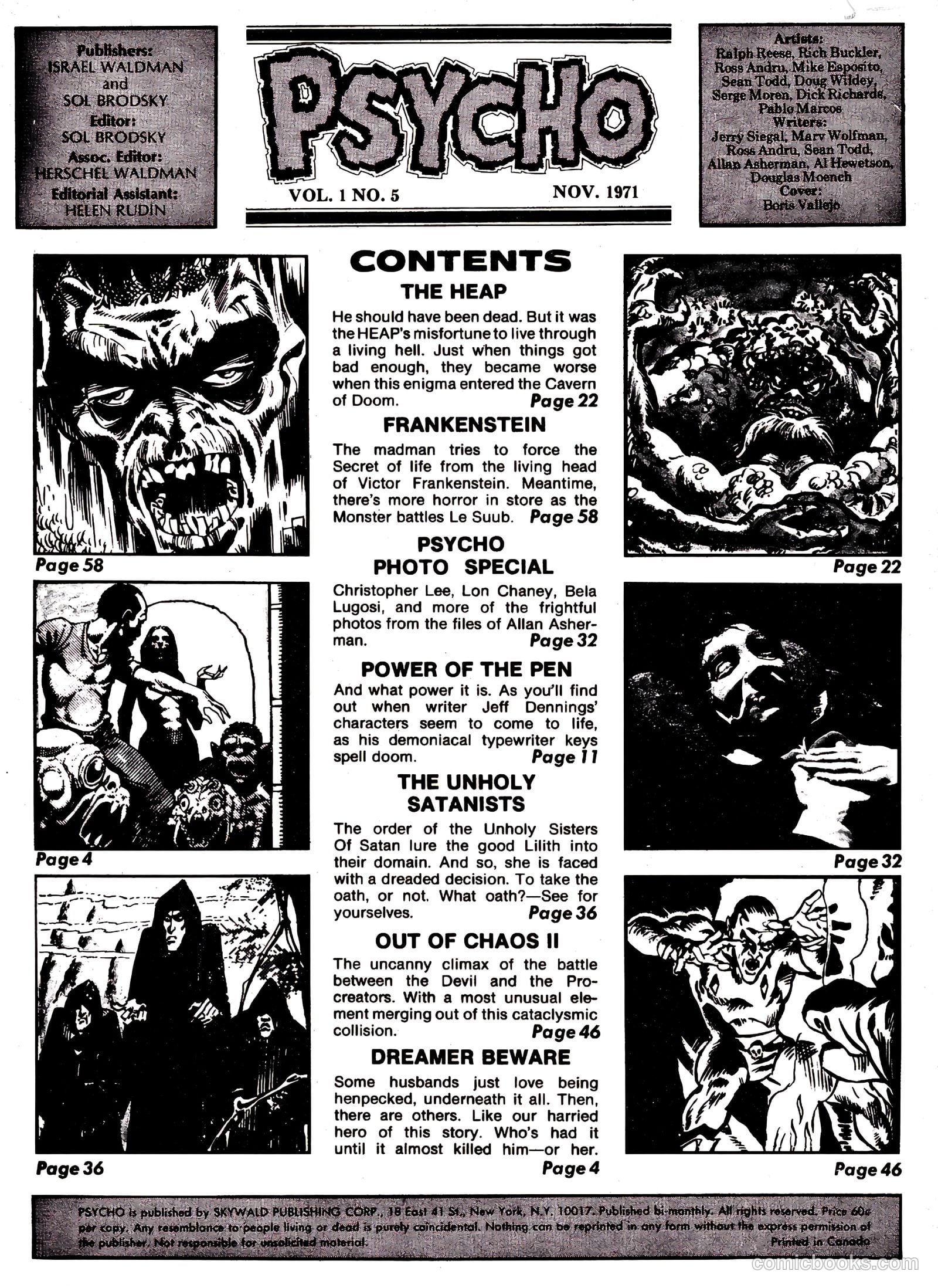 Psycho #5 (1971) — page 4 of 69