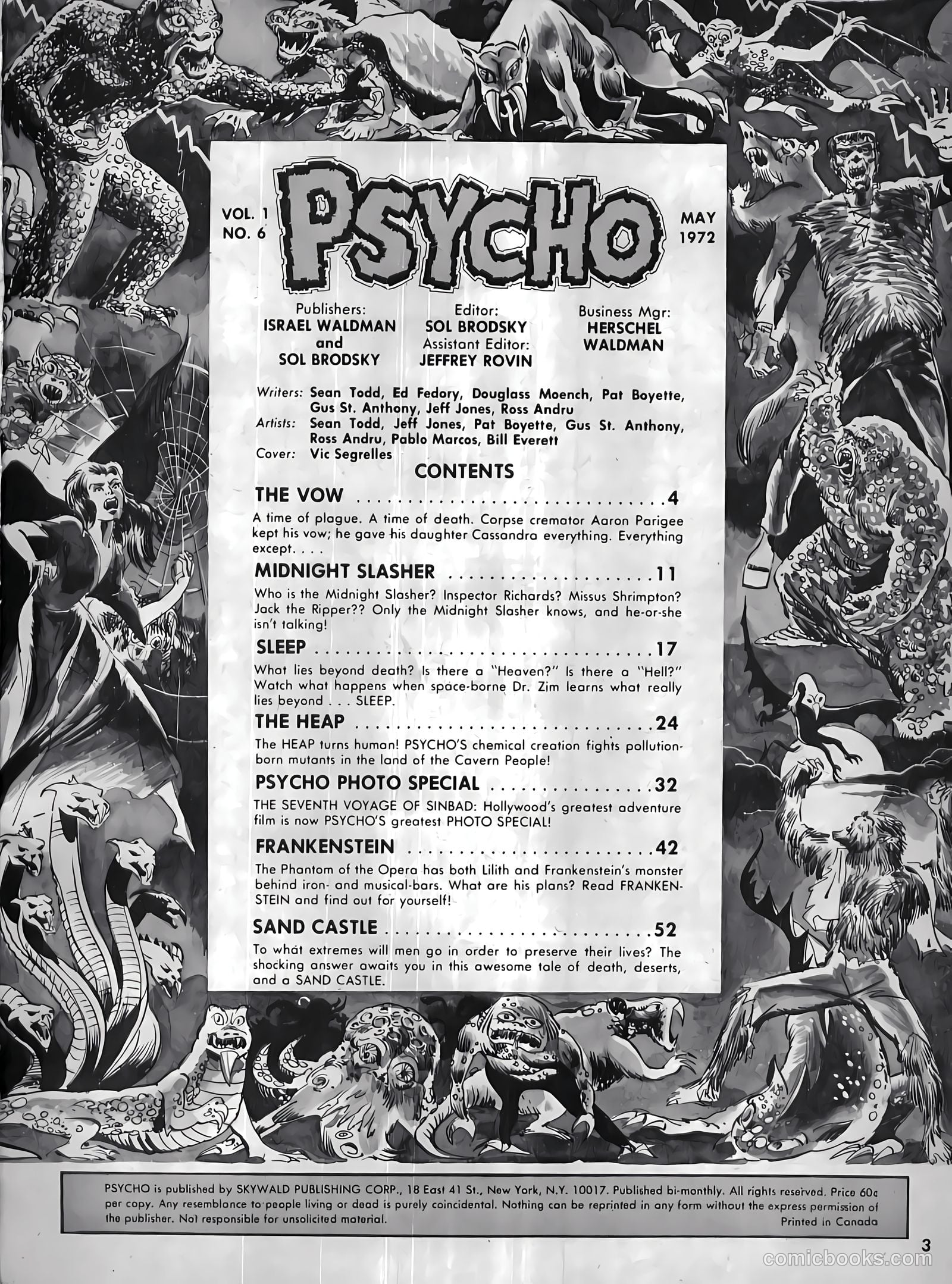 Psycho #6 (1972) — page 3 of 68