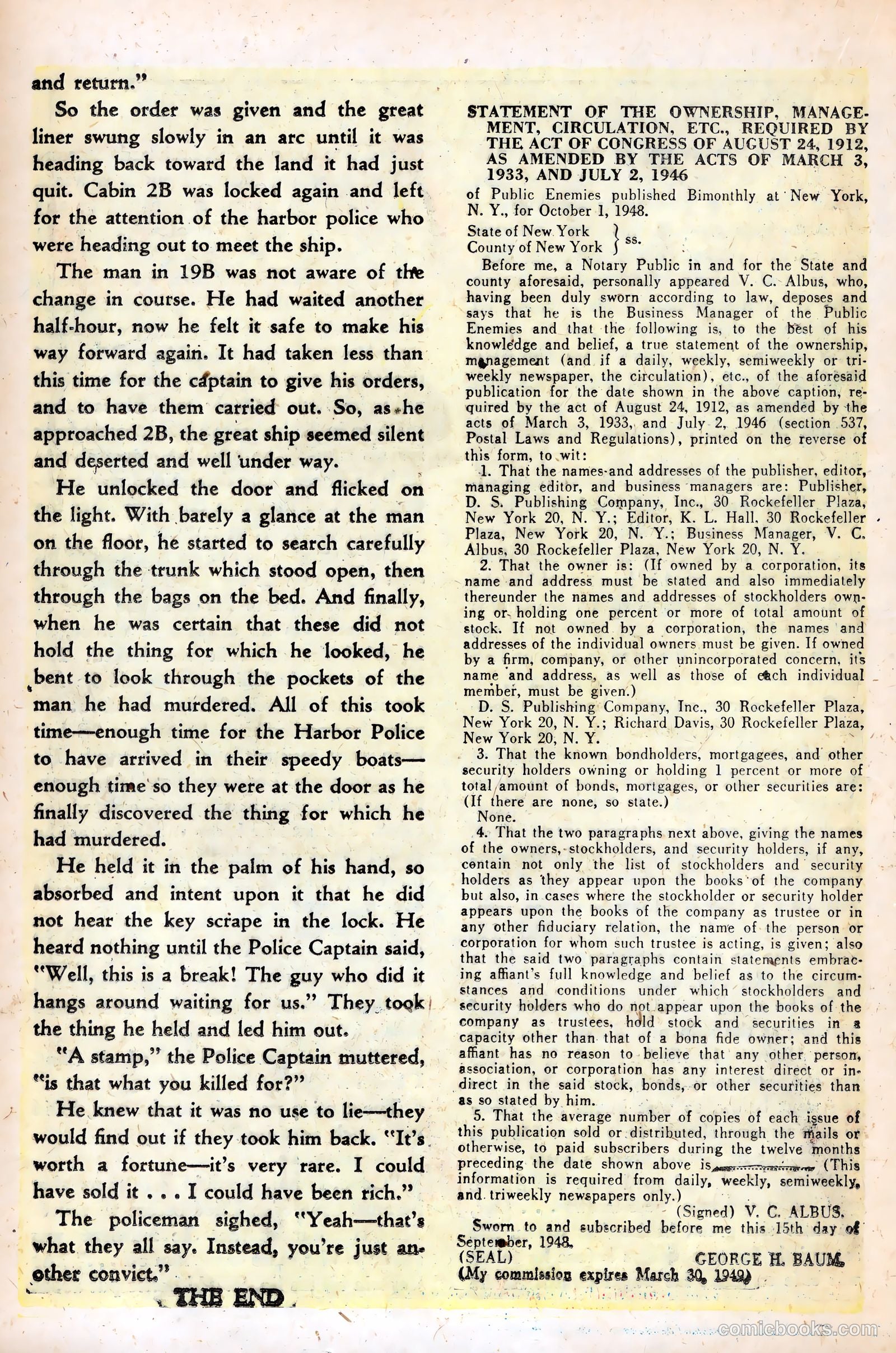 Public Enemies #7 (1949) — page 30 of 52
