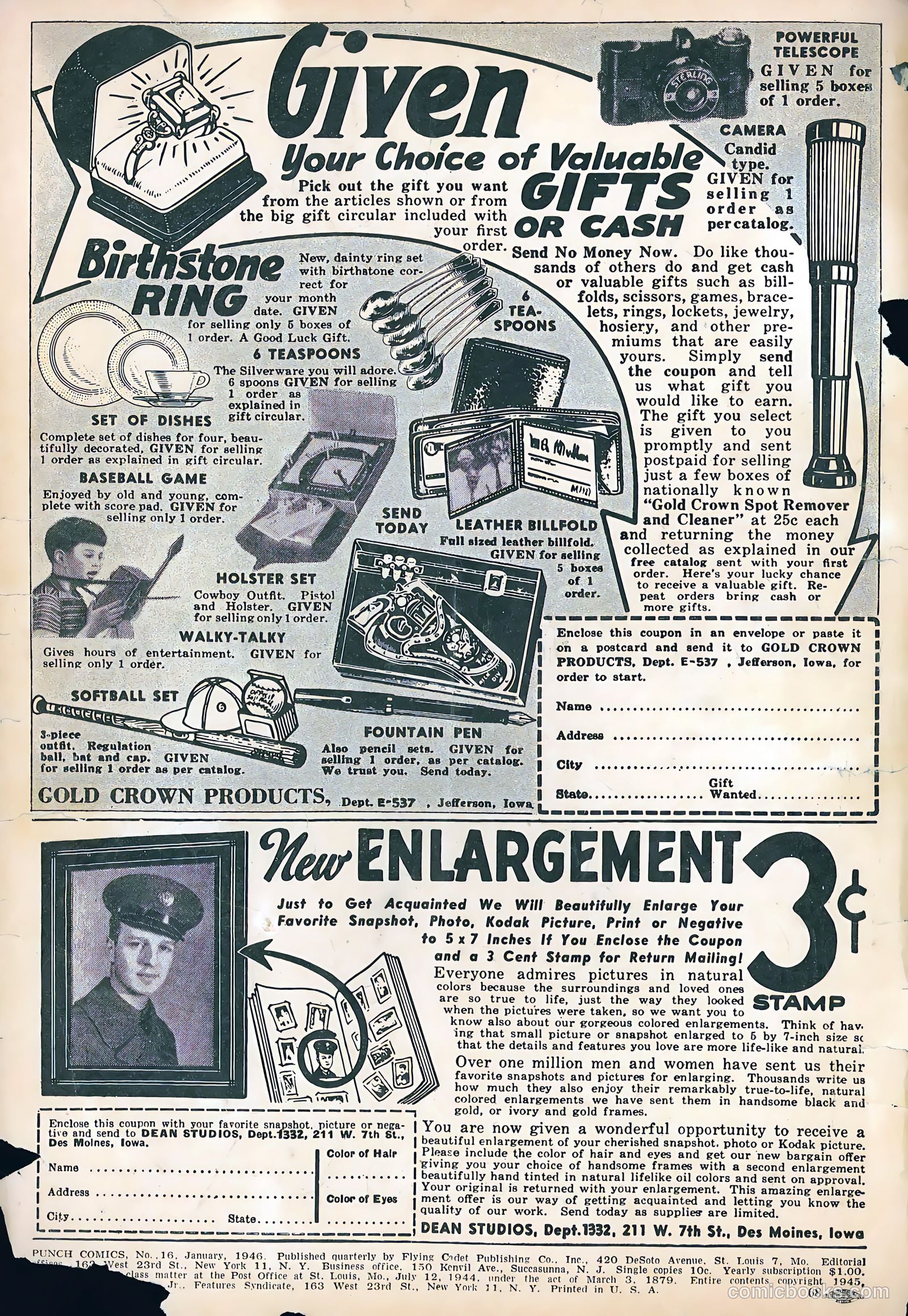 Punch Comics #16 (1946) — page 2 of 36