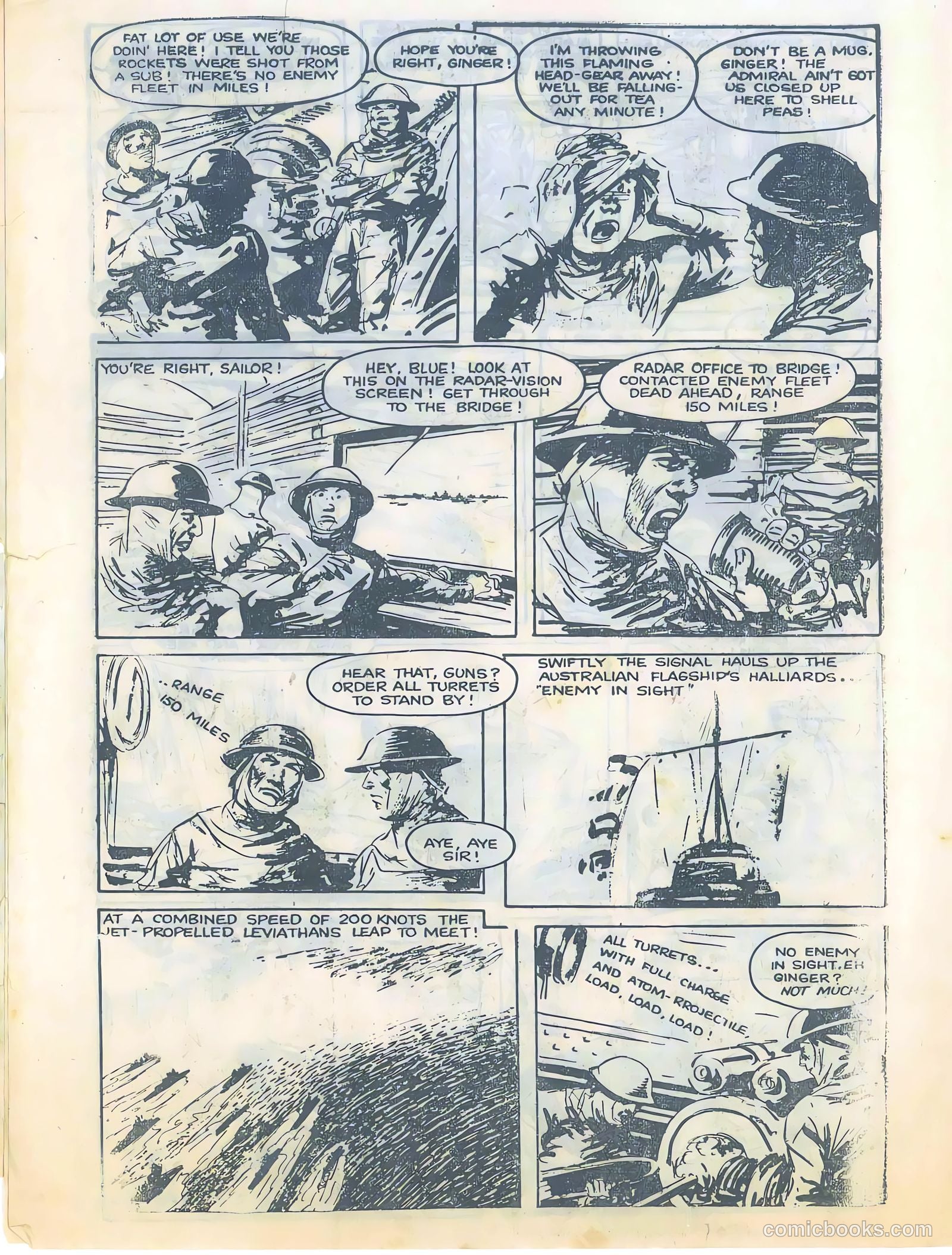 "Punch" Perkins of the Fighting Fleet #5 (1951) — page 6 of 20