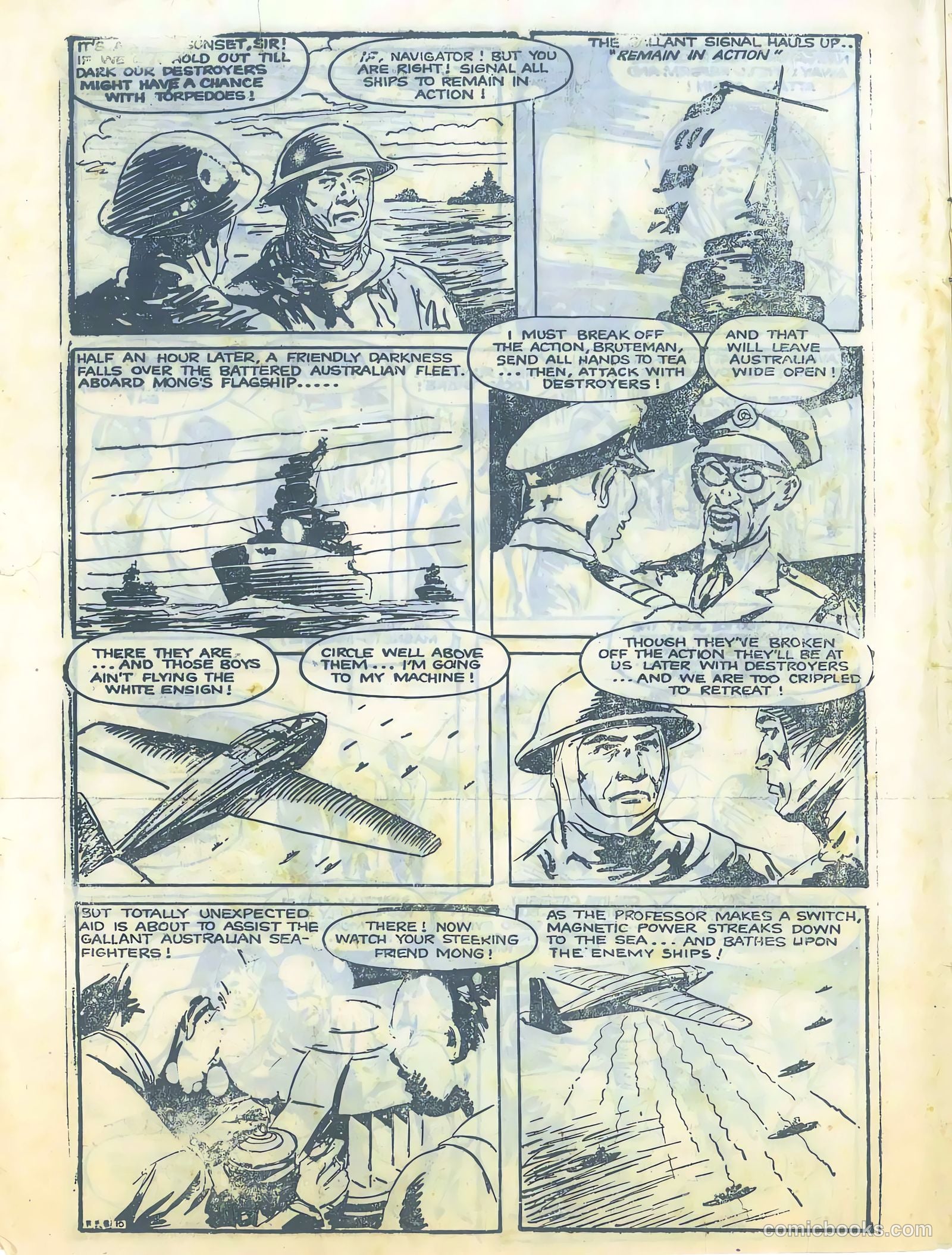 "Punch" Perkins of the Fighting Fleet #5 (1951) — page 8 of 20
