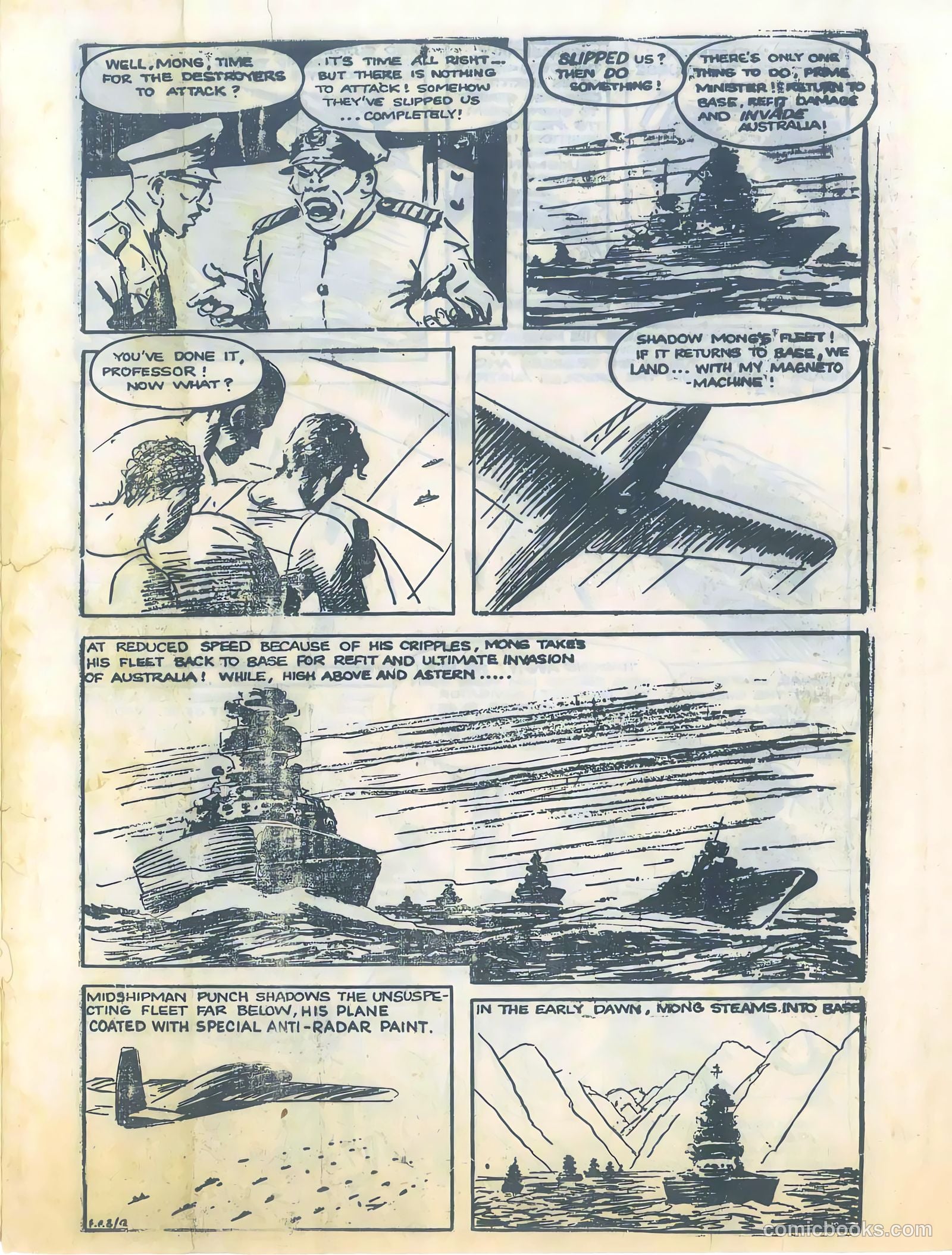 "Punch" Perkins of the Fighting Fleet #5 (1951) — page 10 of 20