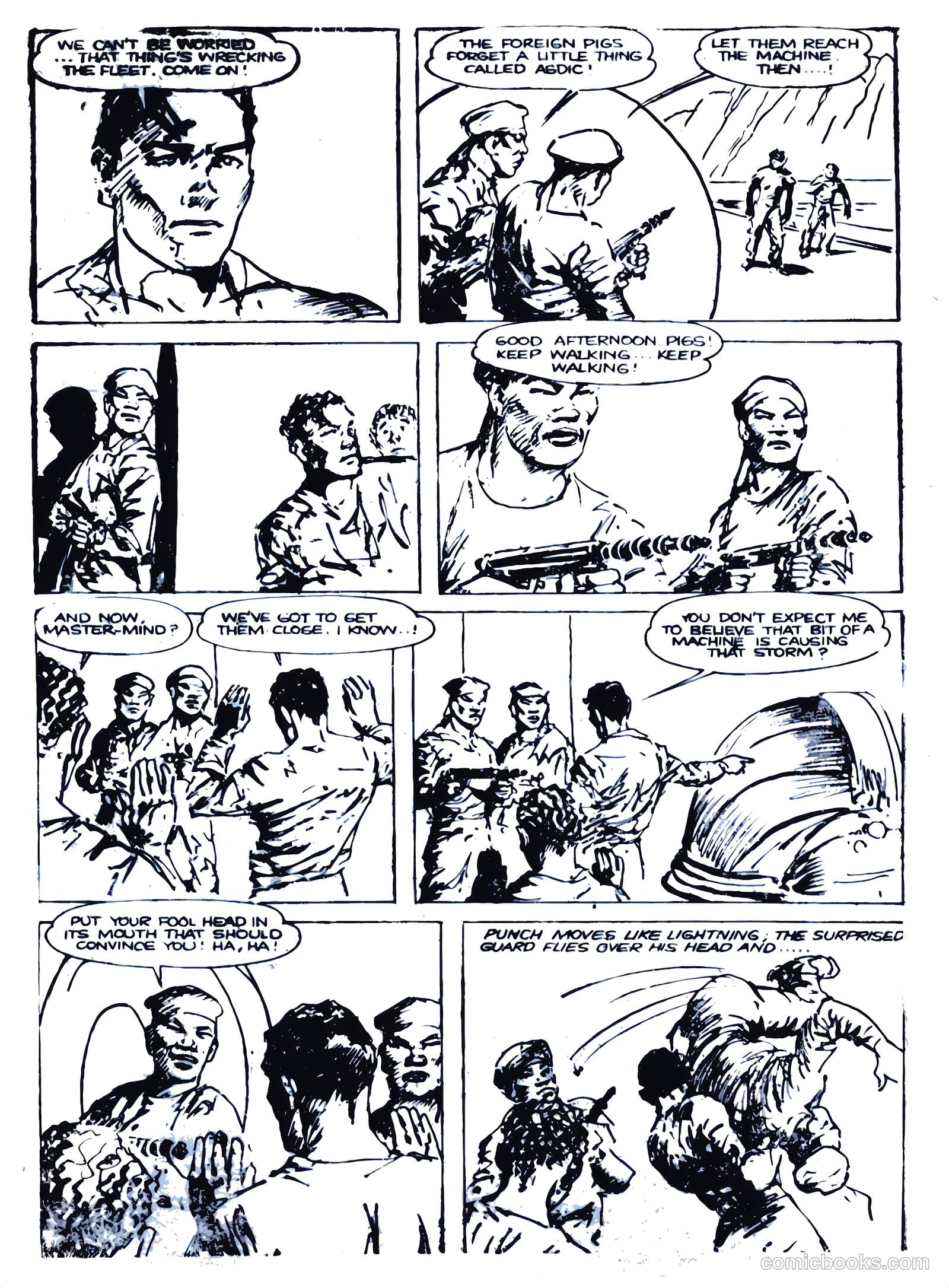 "Punch" Perkins of the Fighting Fleet #7 (1951) — page 8 of 18