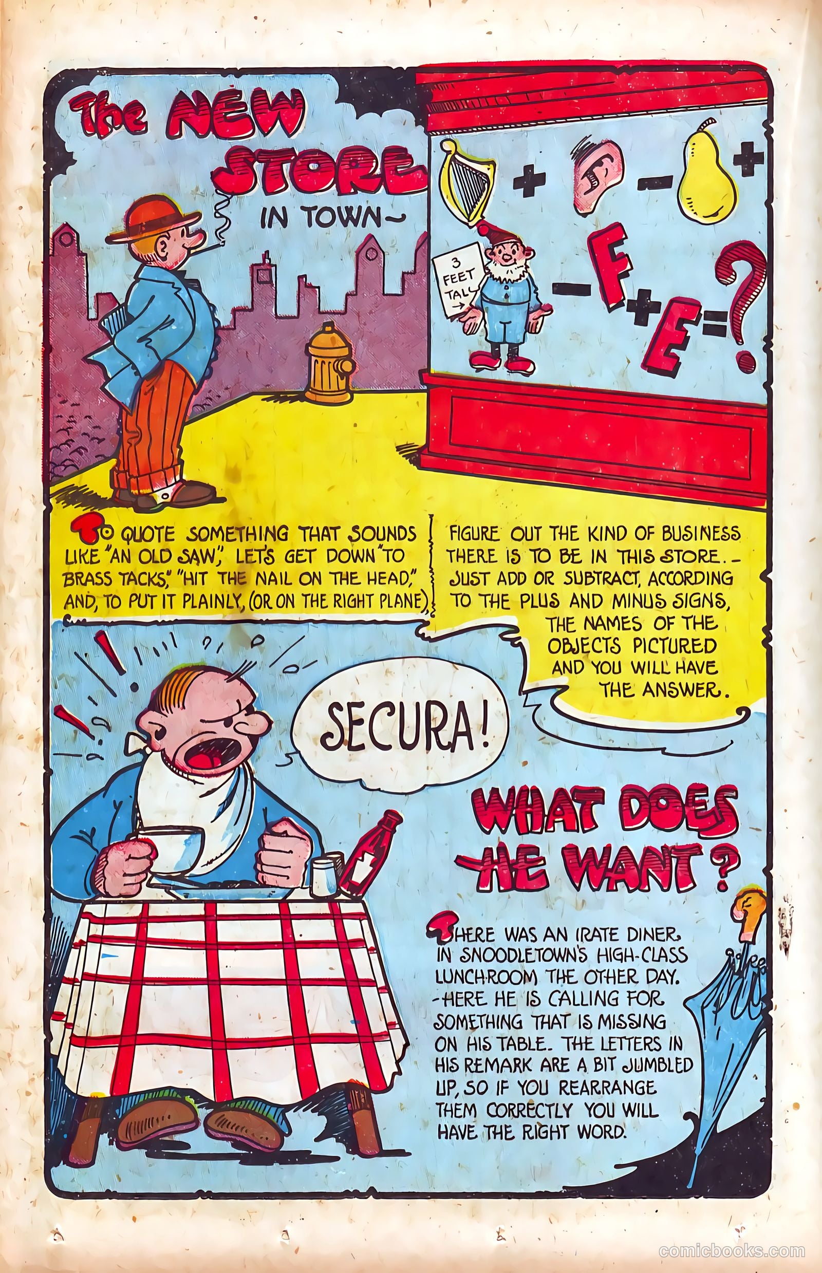 Puzzle-Fun Comics #2 (1946) — page 34 of 52