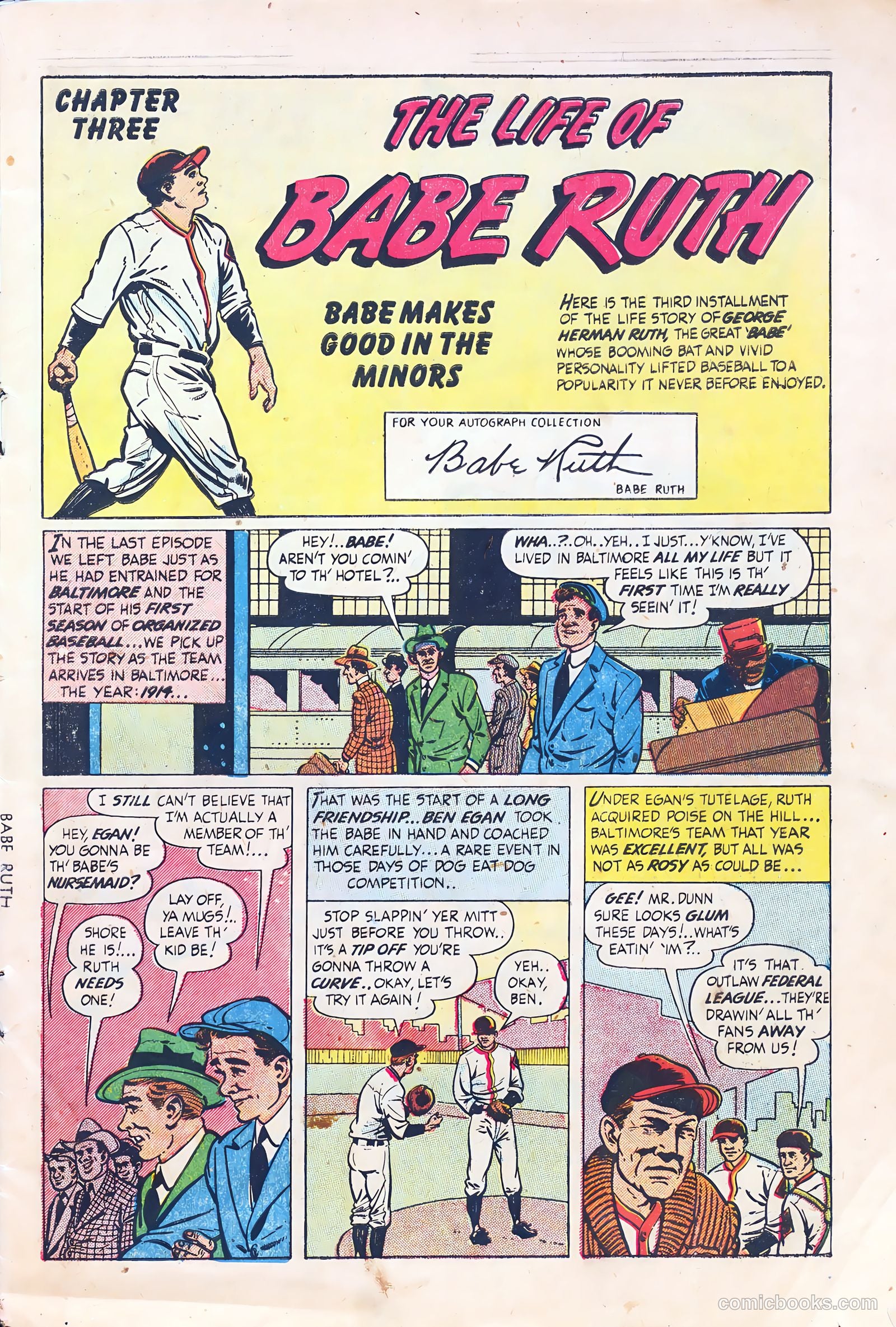 Babe Ruth Sports Comics #3 (1949) — page 3 of 36