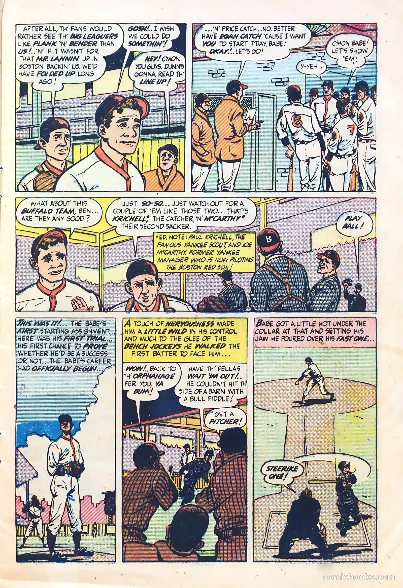 Babe Ruth Sports Comics #3 (1949) — page 5 of 36