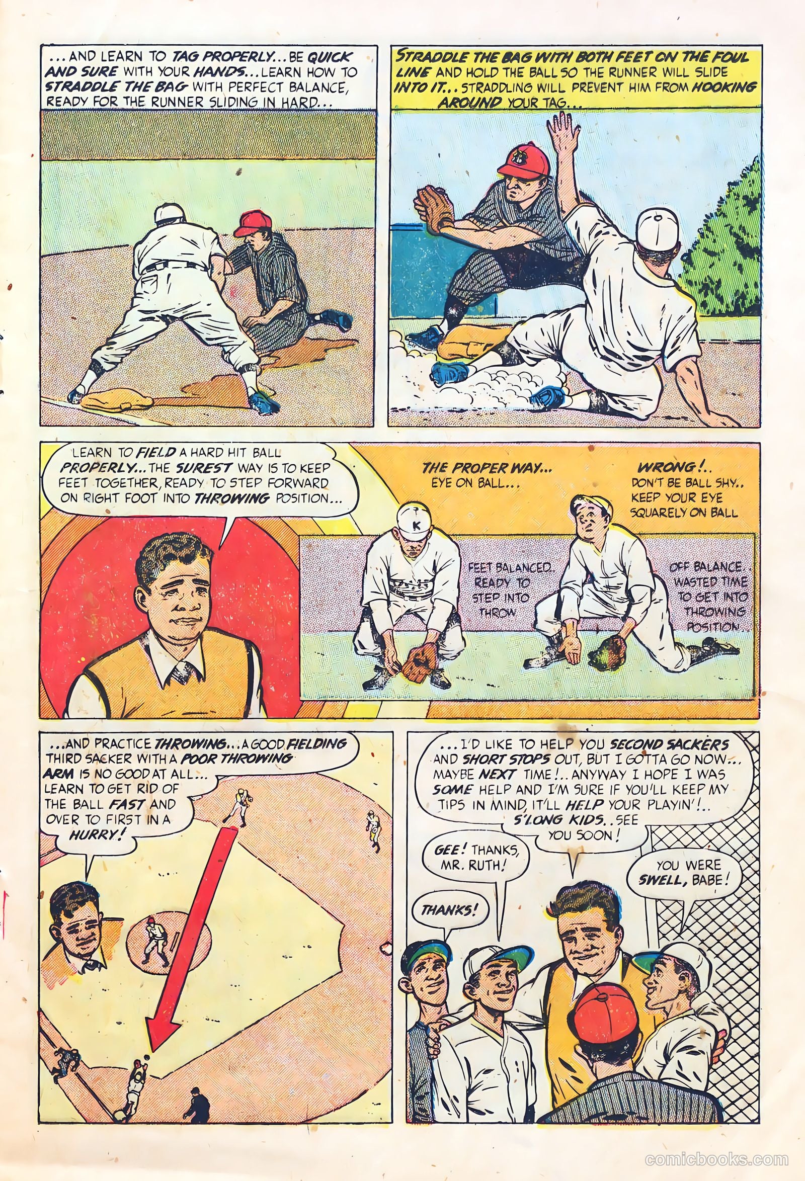 Babe Ruth Sports Comics #3 (1949) — page 13 of 36