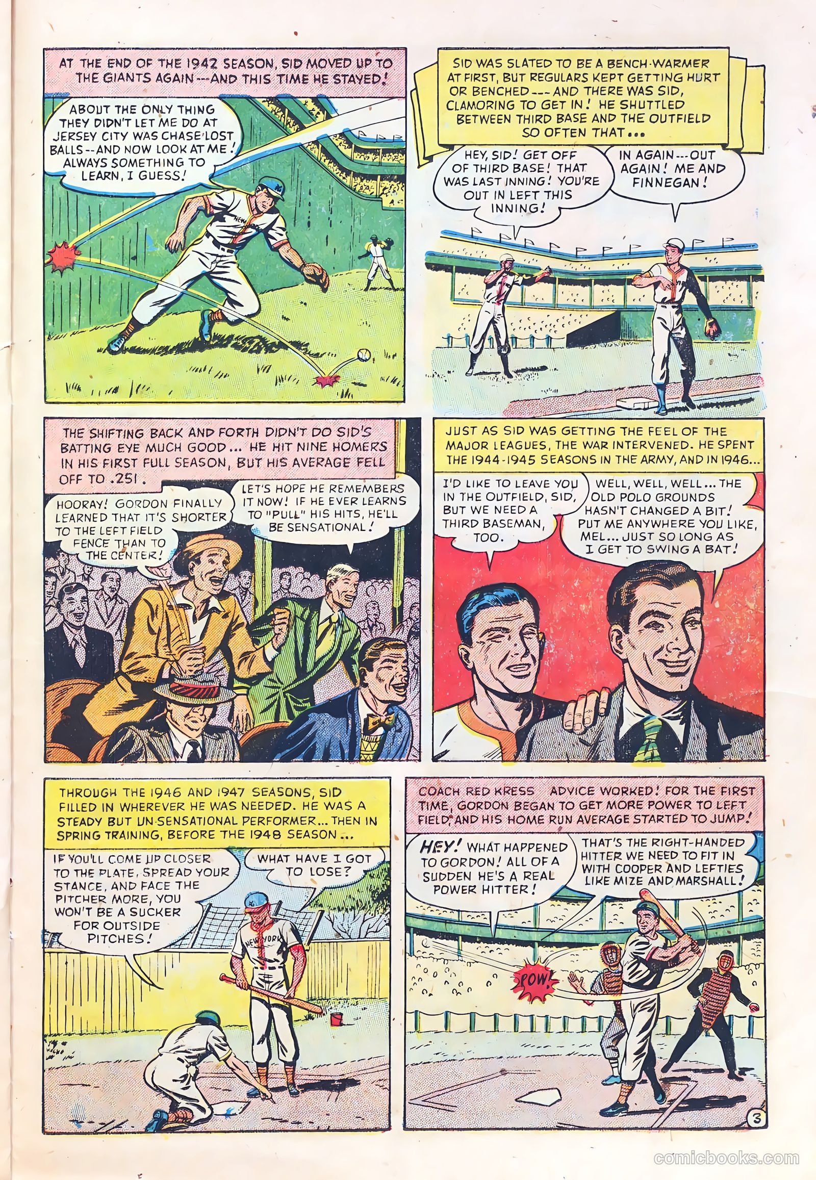 Babe Ruth Sports Comics #3 (1949) — page 22 of 36