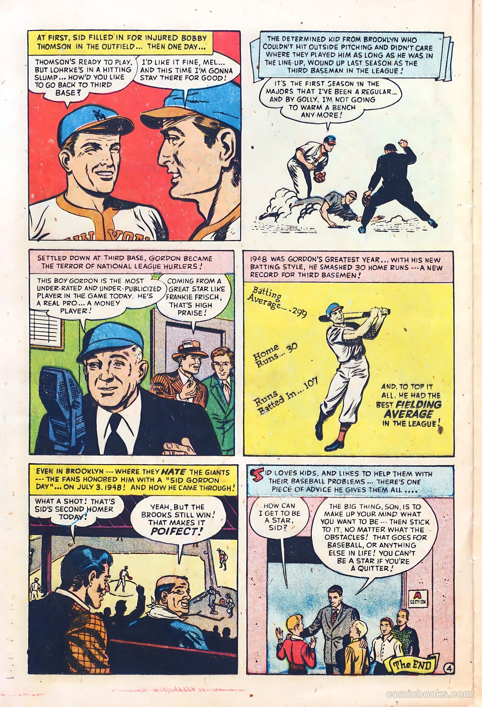 Babe Ruth Sports Comics #3 (1949) — page 23 of 36
