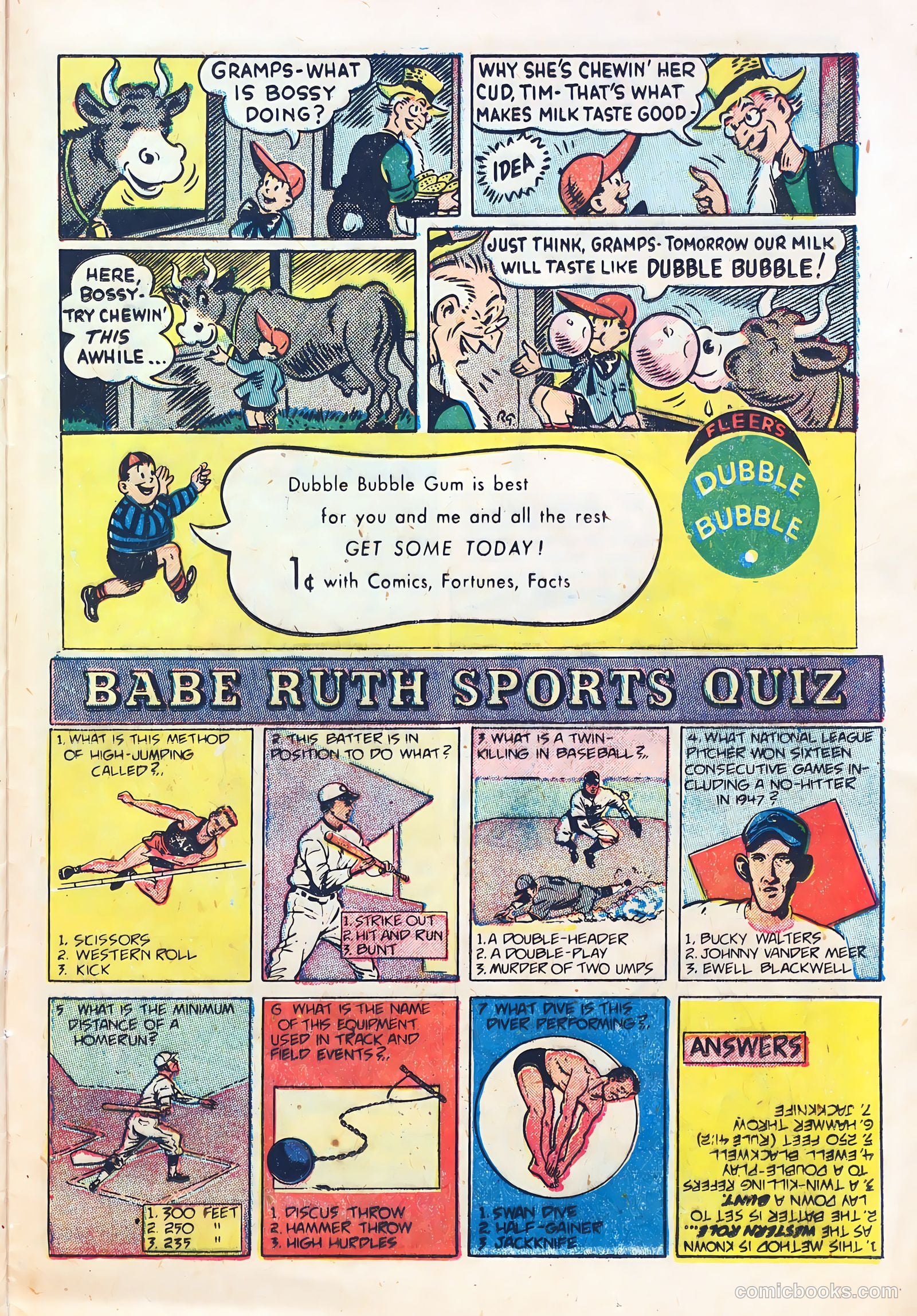 Babe Ruth Sports Comics #3 (1949) — page 24 of 36