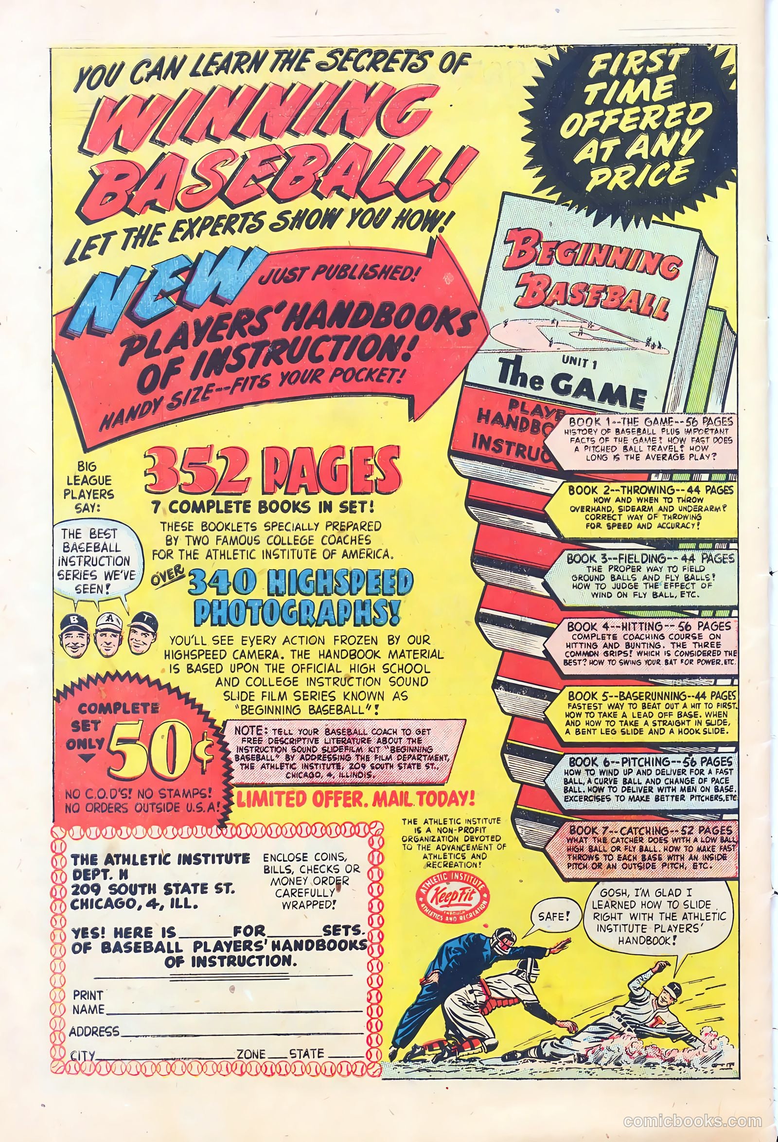 Babe Ruth Sports Comics #3 (1949) — page 33 of 36