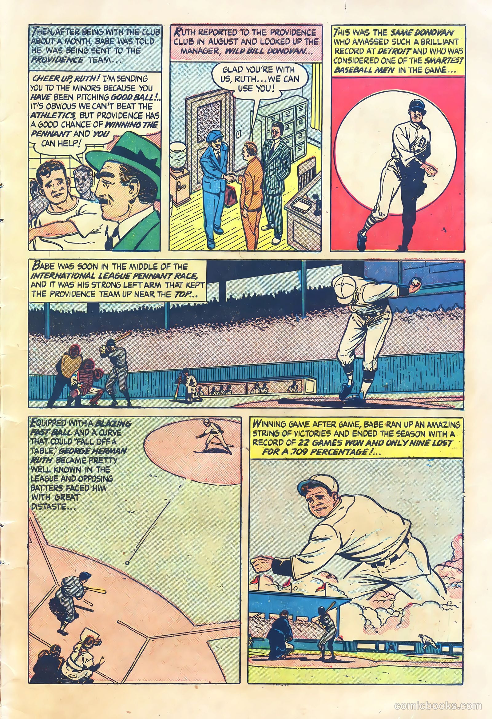 Babe Ruth Sports Comics #4 (1949) — page 7 of 32