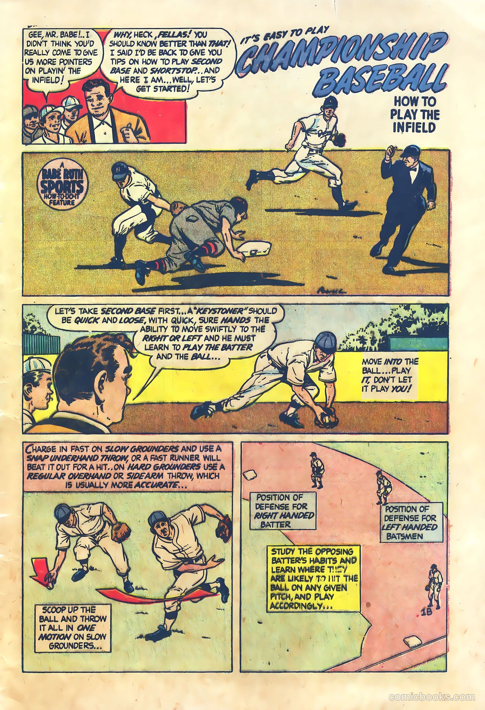Babe Ruth Sports Comics #4 (1949) — page 9 of 32