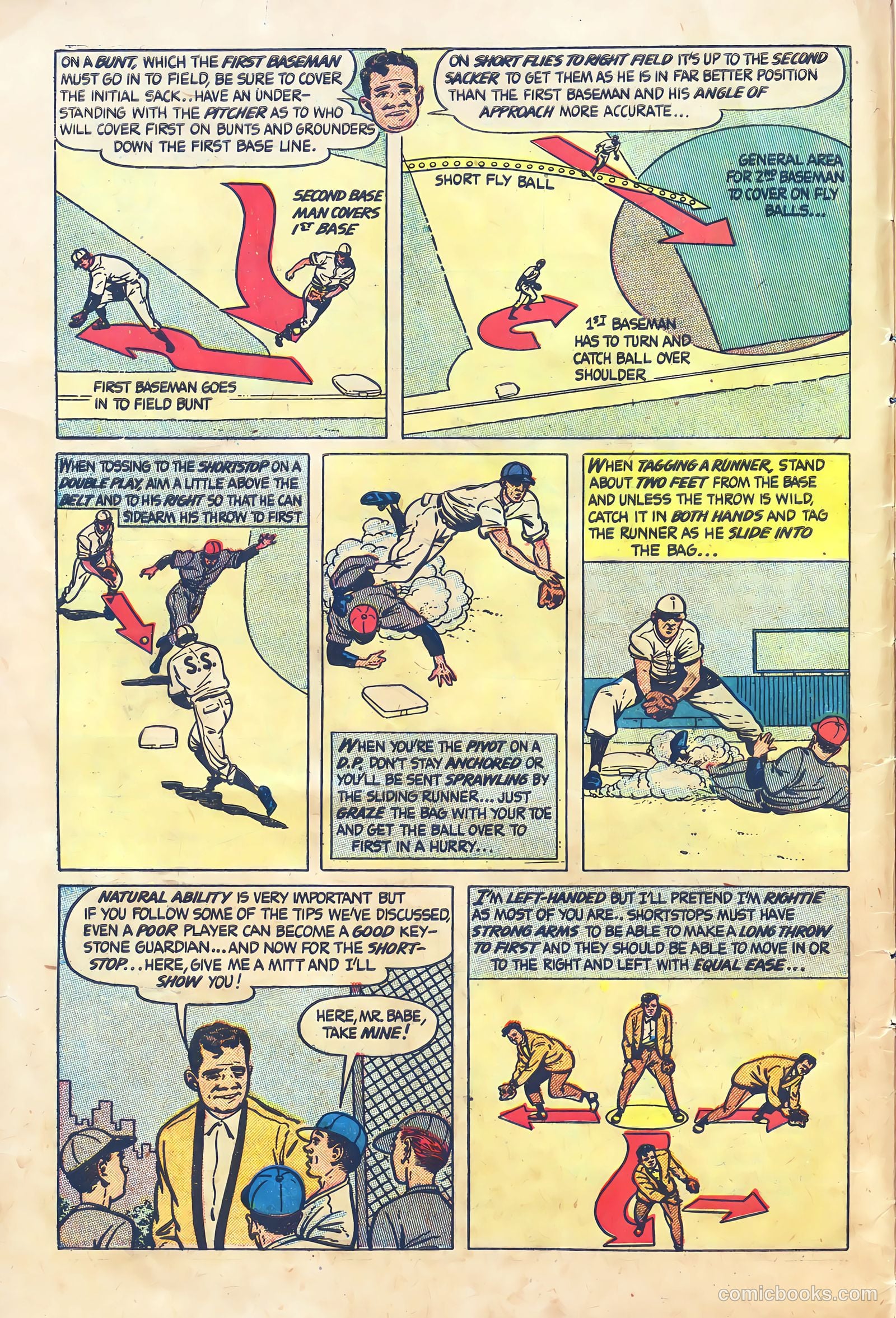 Babe Ruth Sports Comics #4 (1949) — page 10 of 32