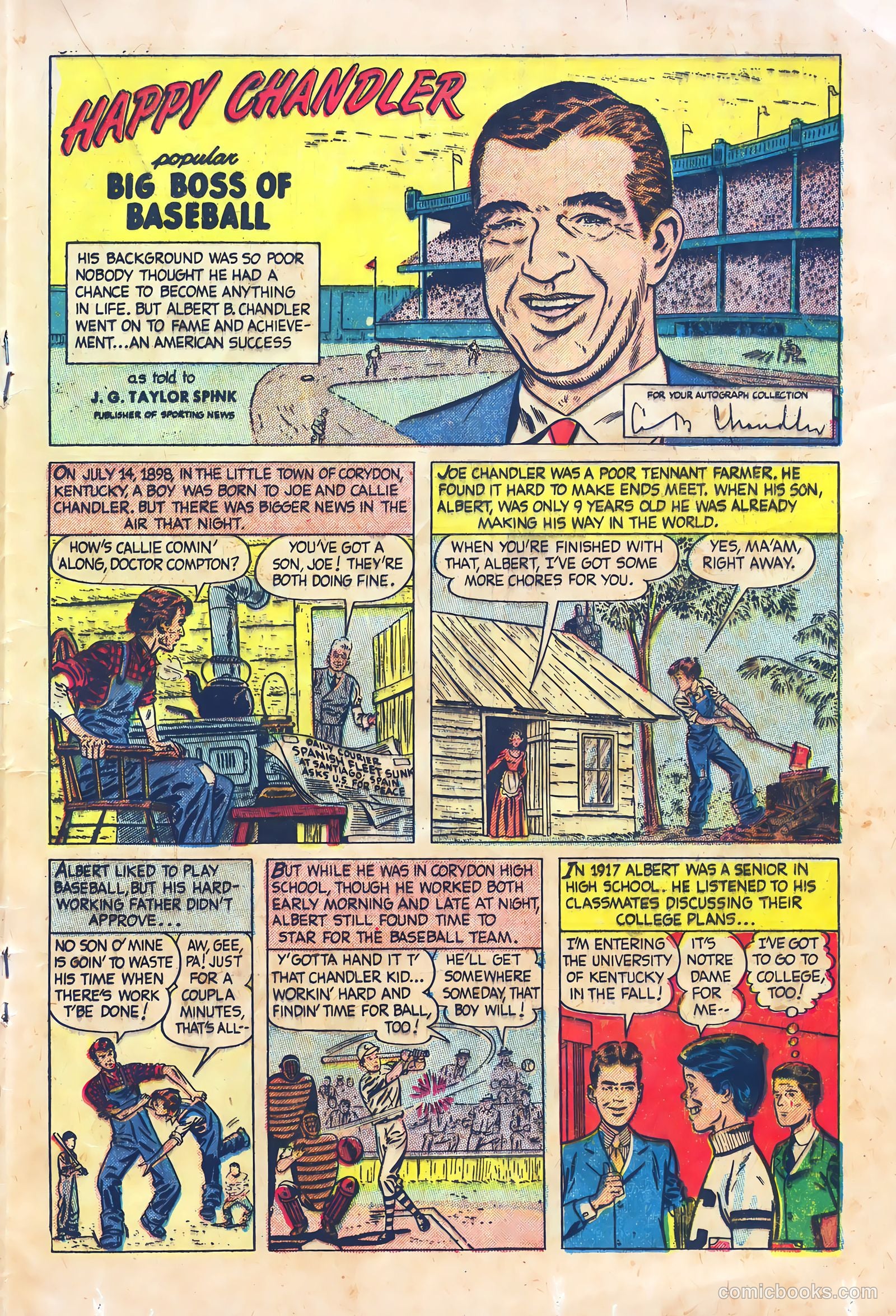 Babe Ruth Sports Comics #4 (1949) — page 17 of 32