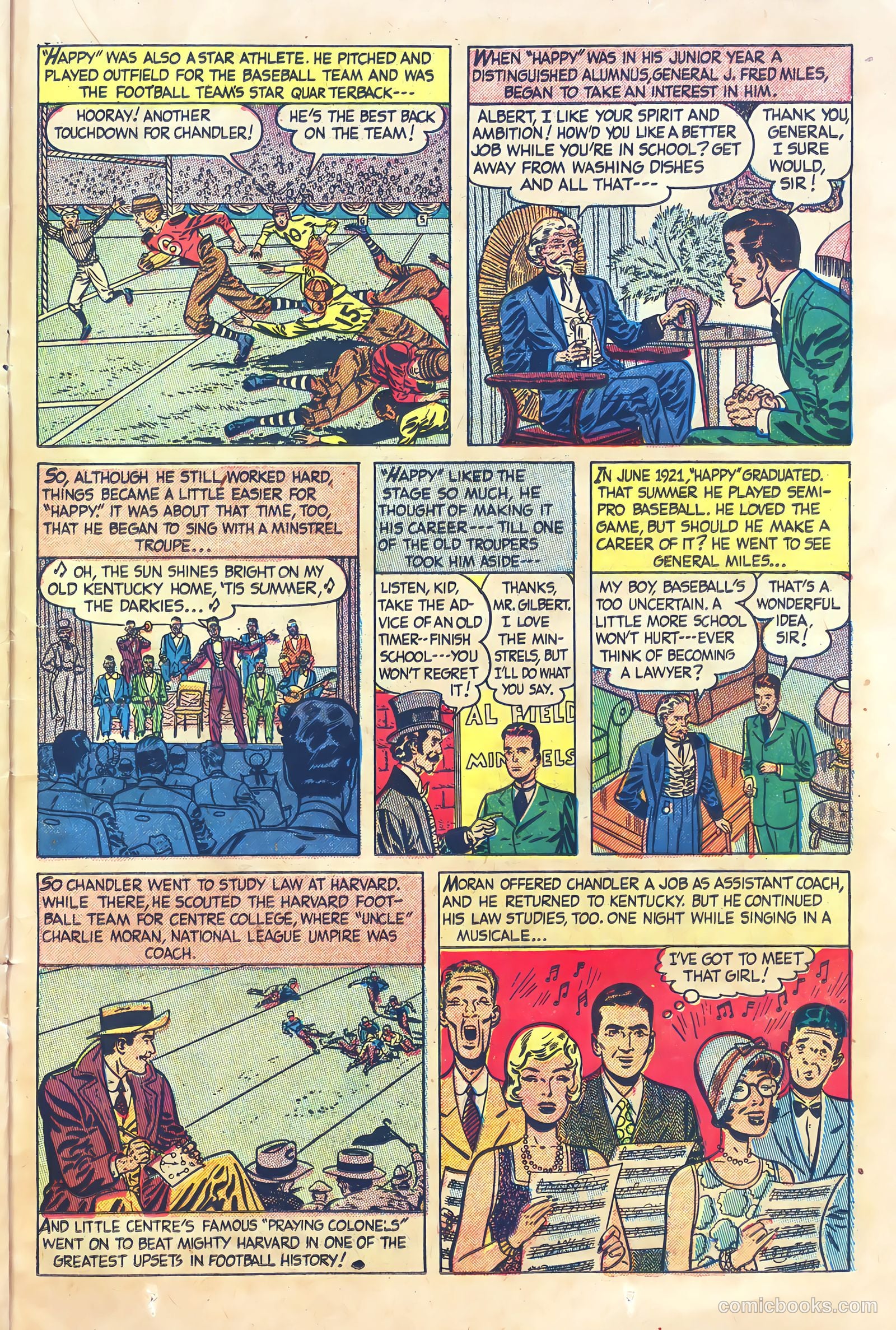 Babe Ruth Sports Comics #4 (1949) — page 19 of 32