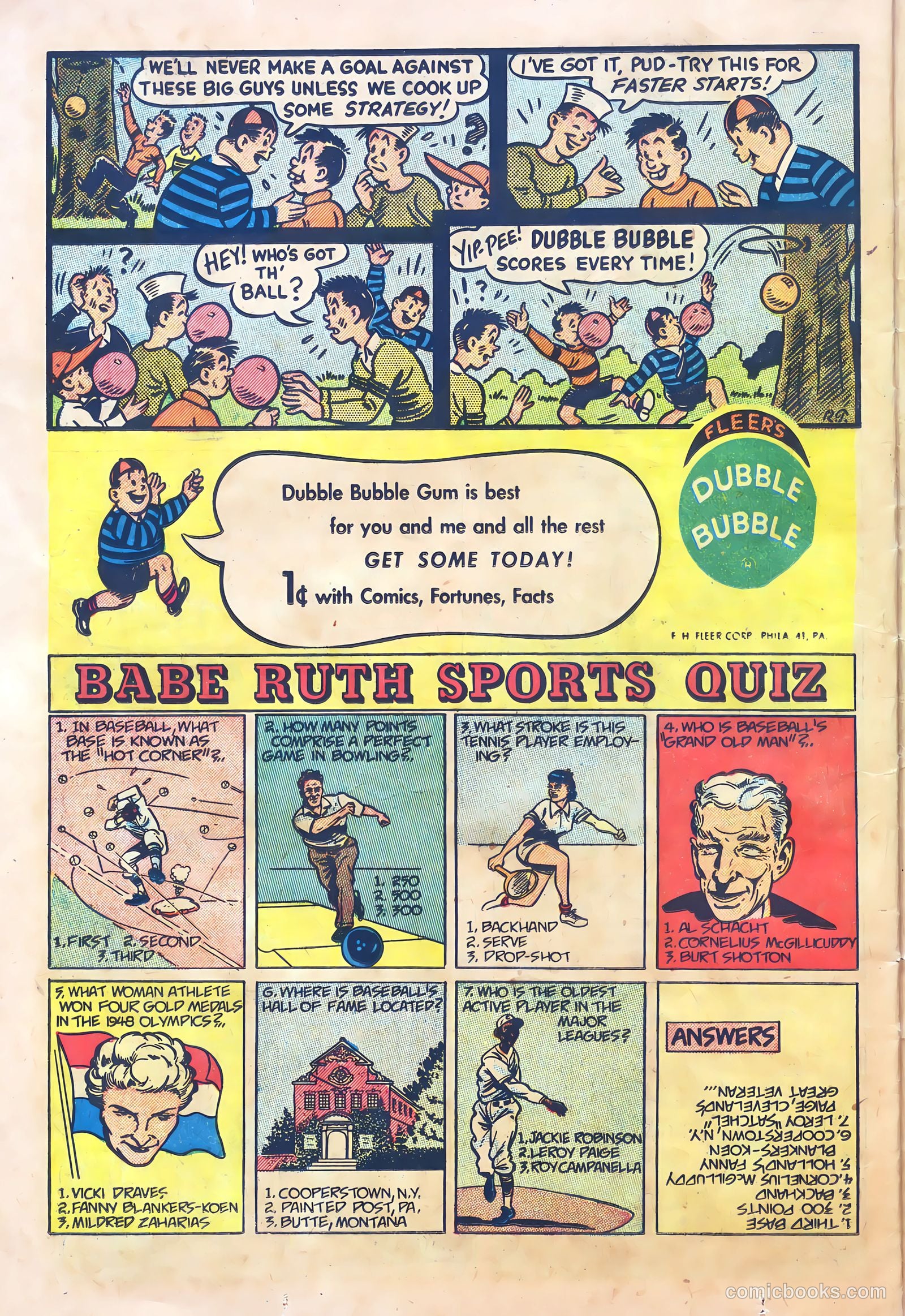 Babe Ruth Sports Comics #4 (1949) — page 22 of 32