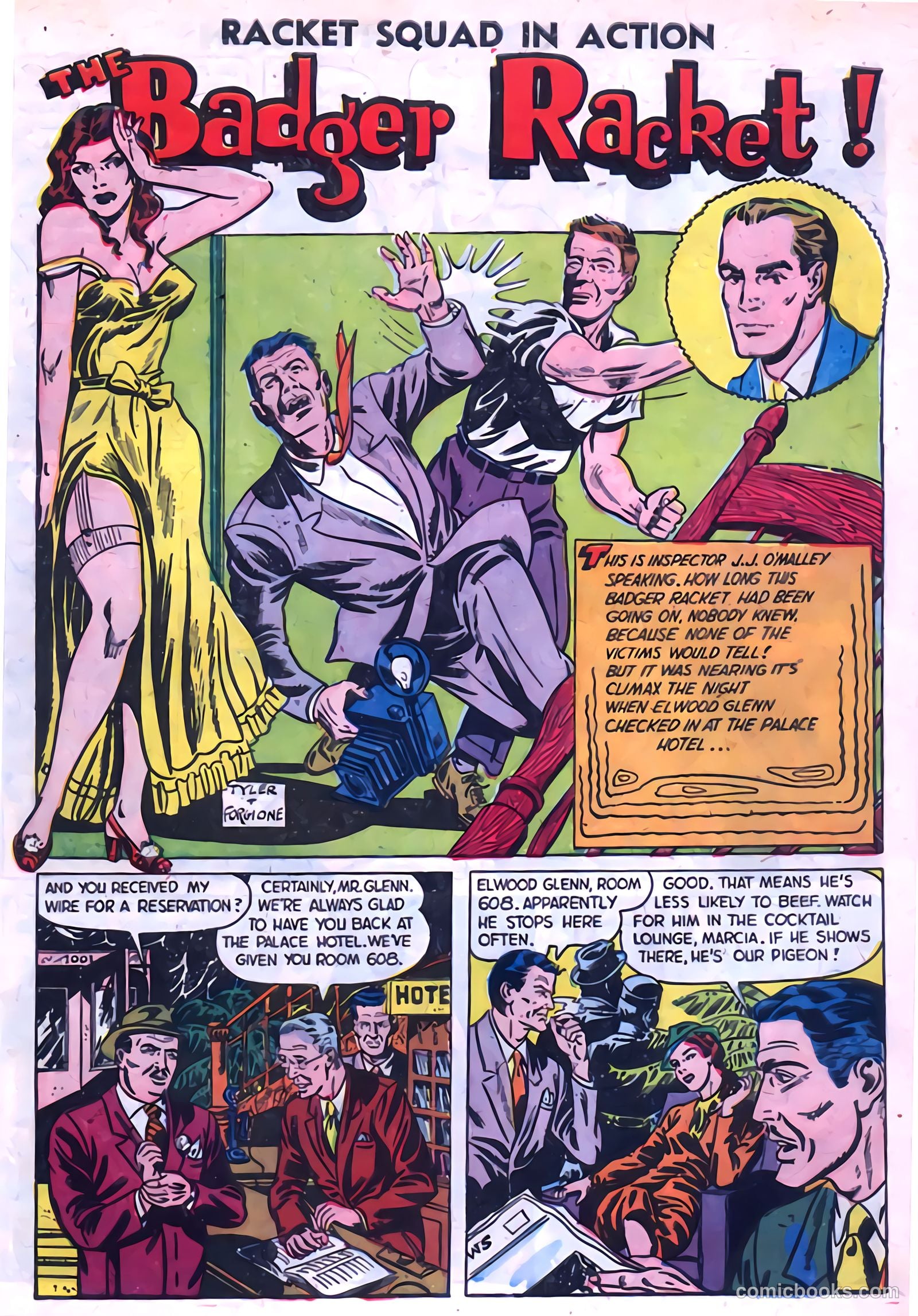 Racket Squad in Action #1 (1952) — page 3 of 36