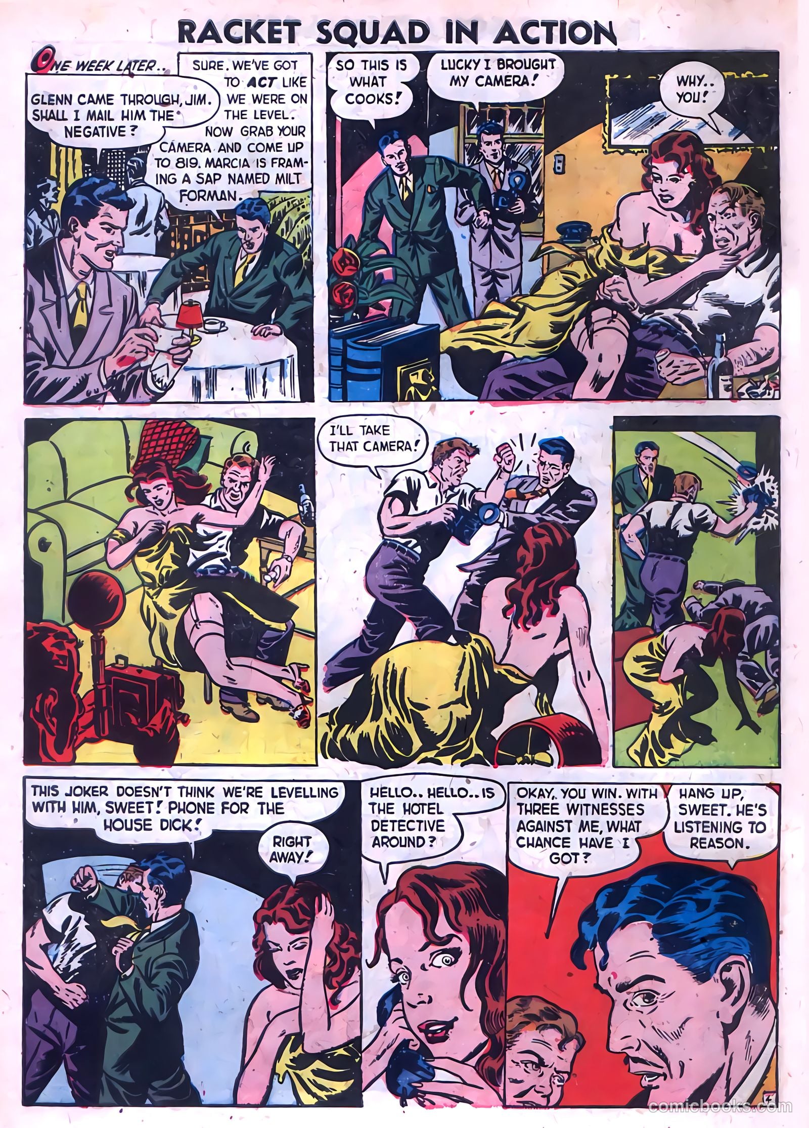 Racket Squad in Action #1 (1952) — page 6 of 36