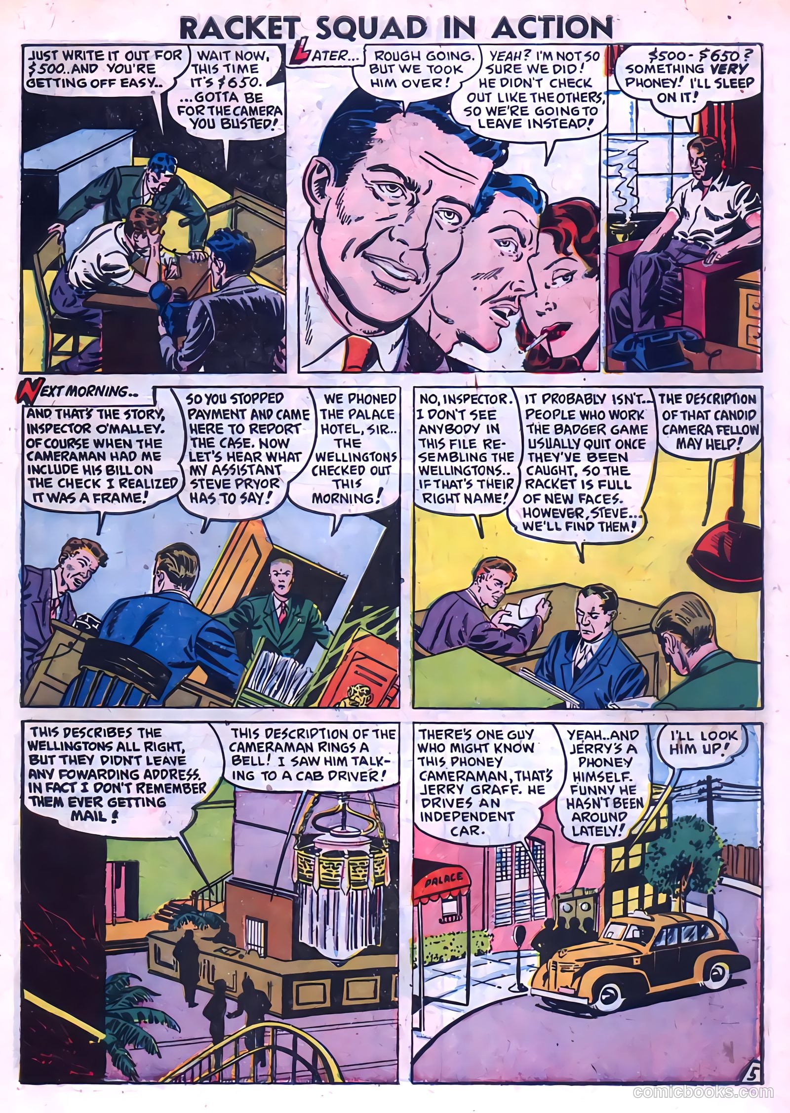 Racket Squad in Action #1 (1952) — page 7 of 36