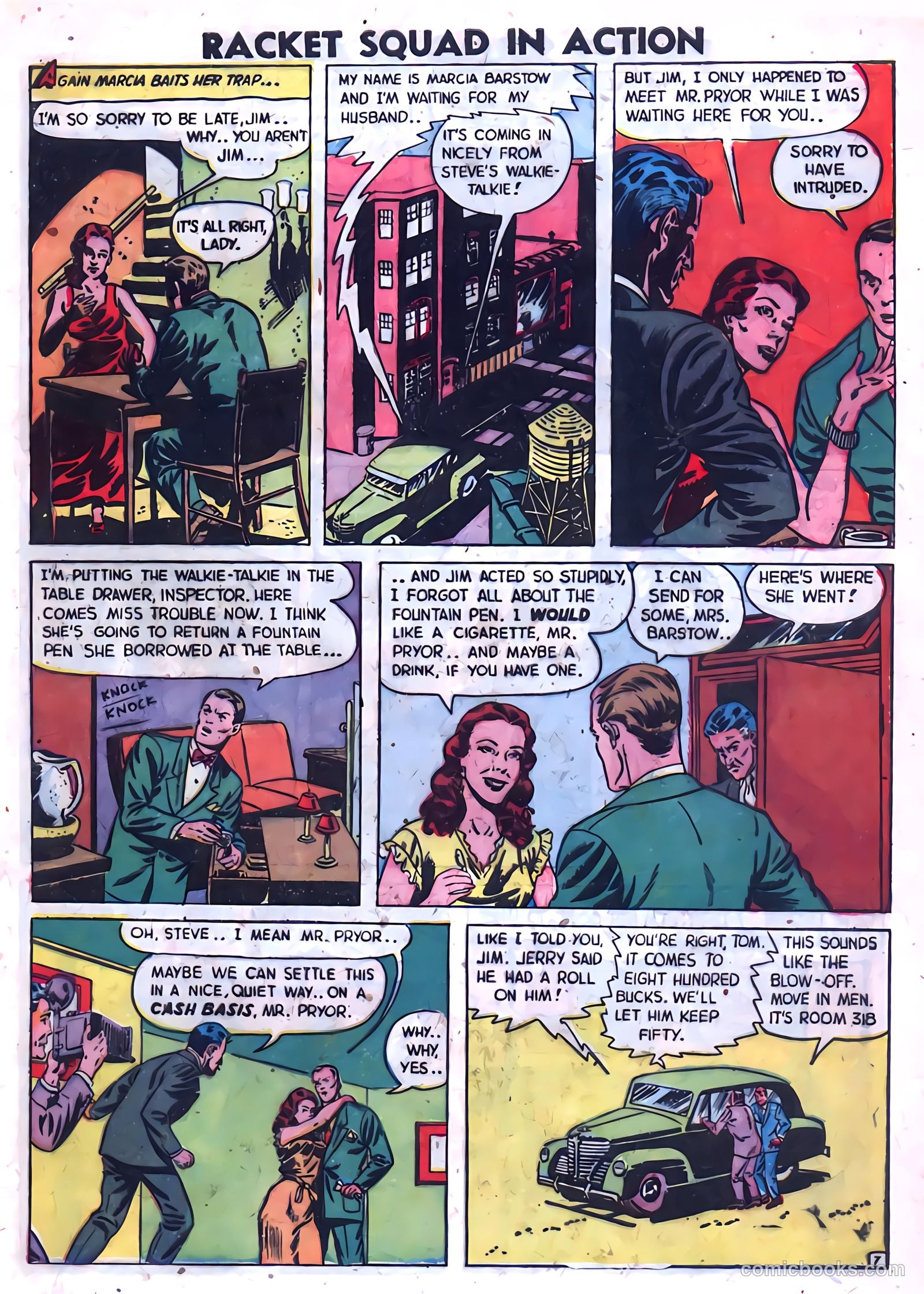 Racket Squad in Action #1 (1952) — page 9 of 36