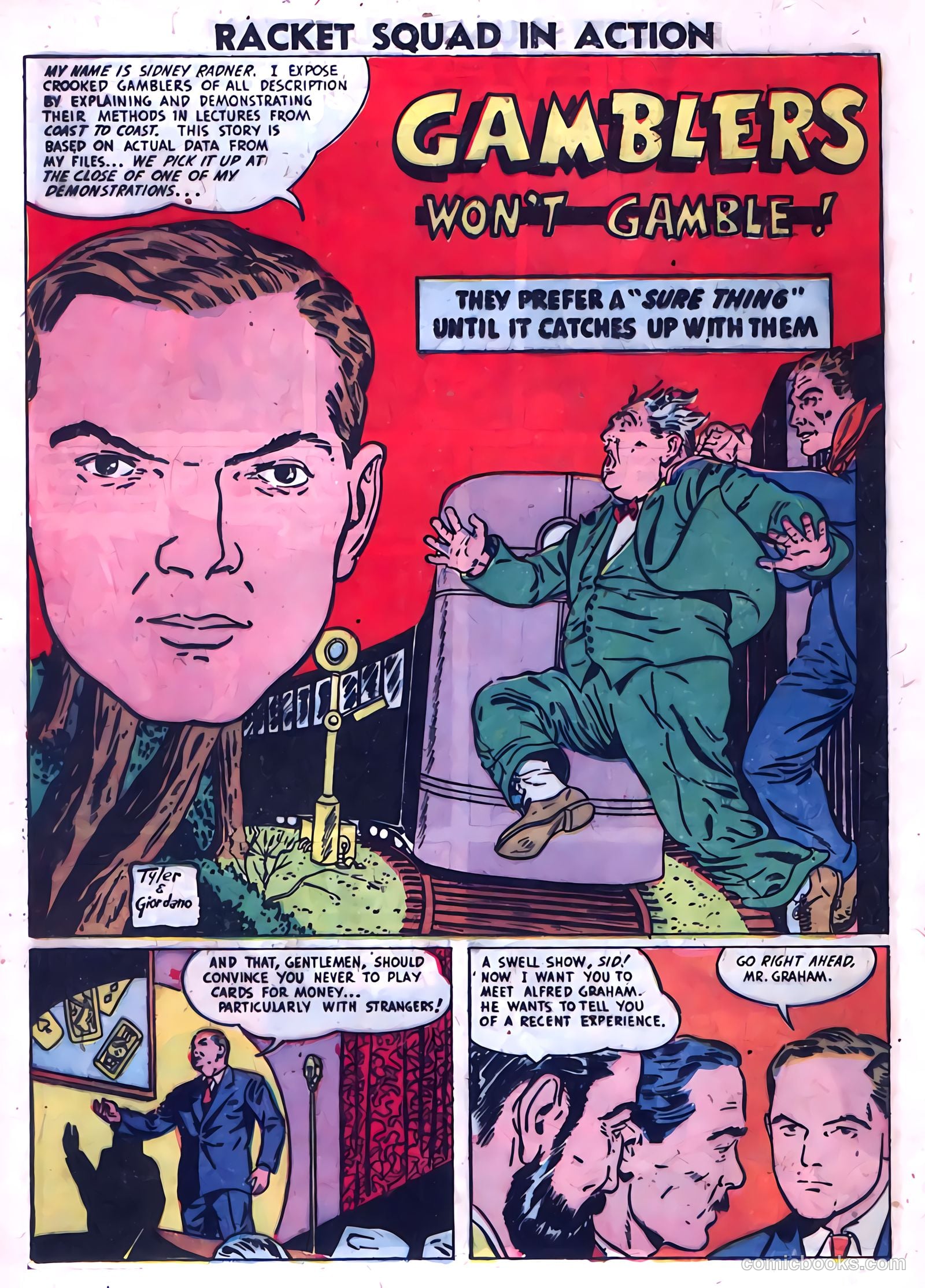 Racket Squad in Action #1 (1952) — page 12 of 36