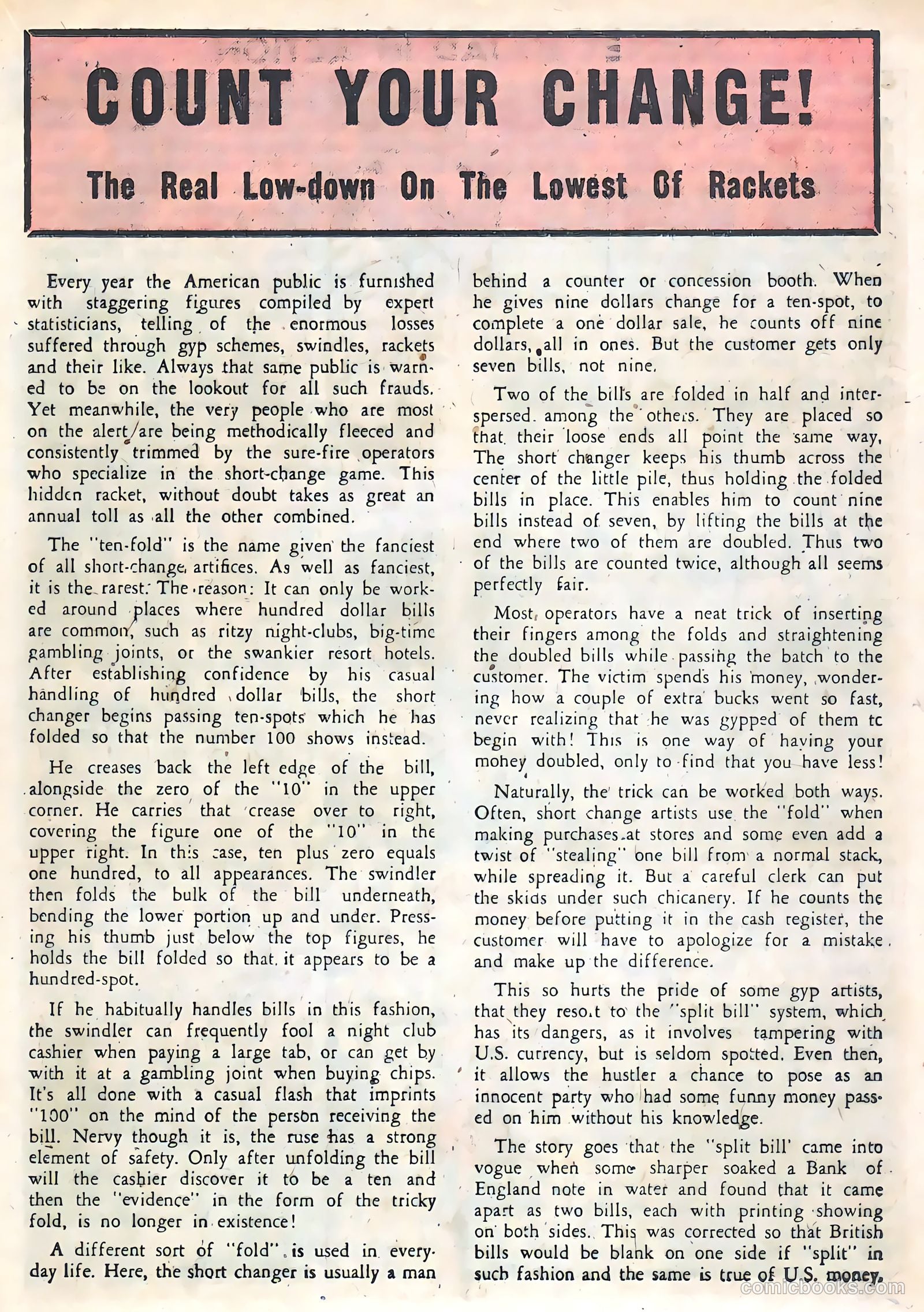 Racket Squad in Action #1 (1952) — page 17 of 36