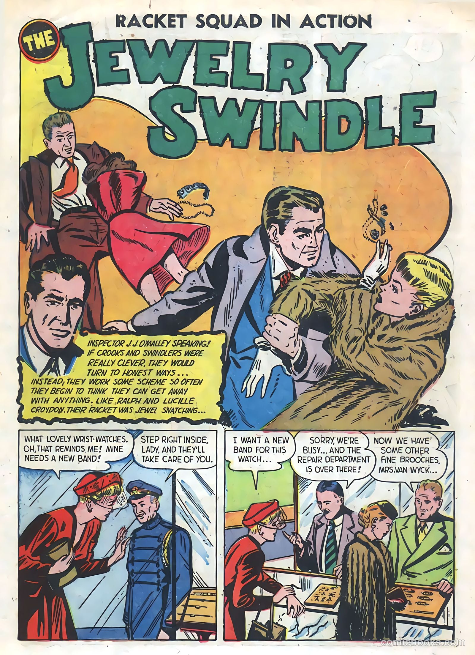 Racket Squad in Action #1 (1952) — page 19 of 36