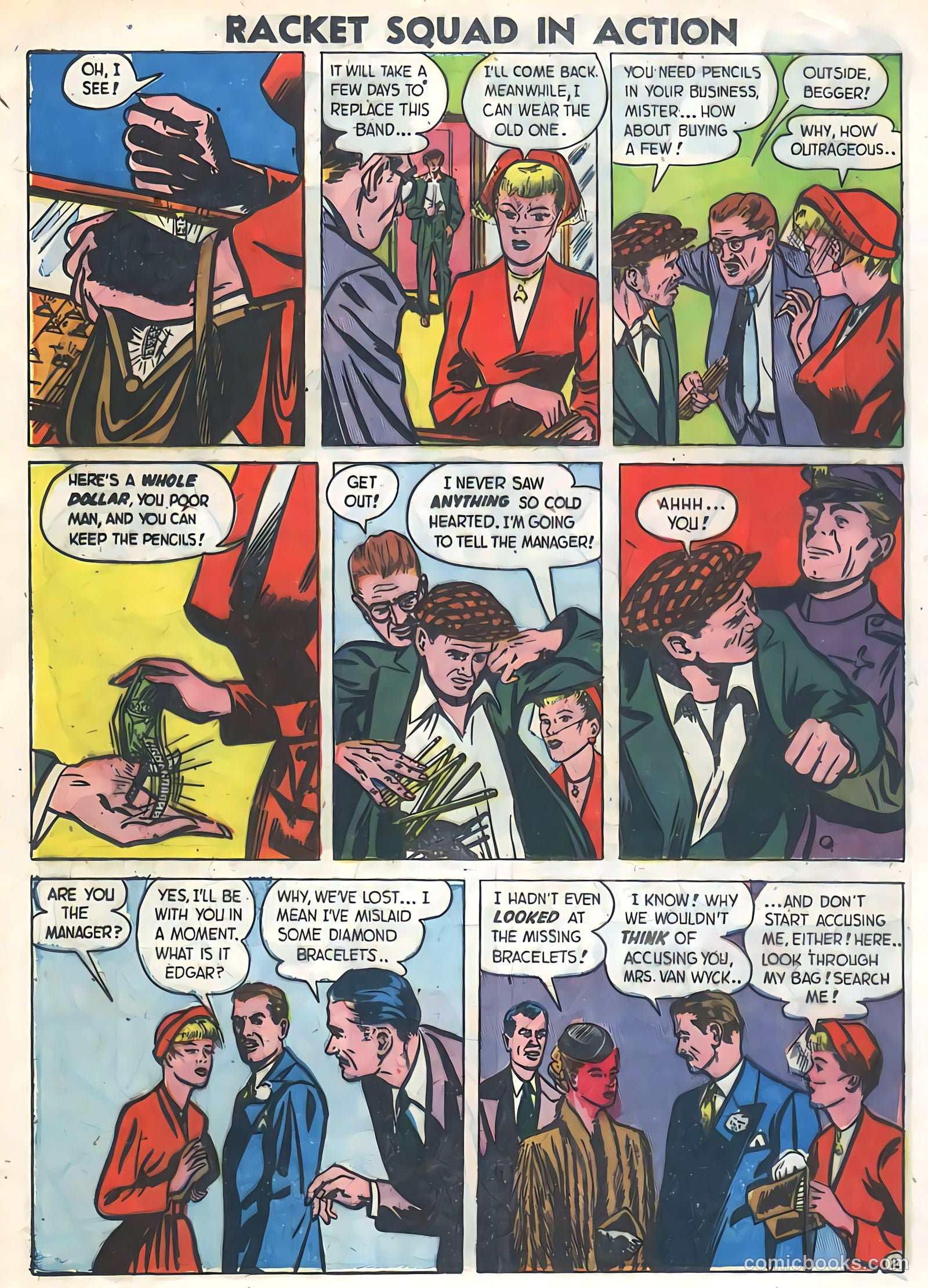 Racket Squad in Action #1 (1952) — page 20 of 36