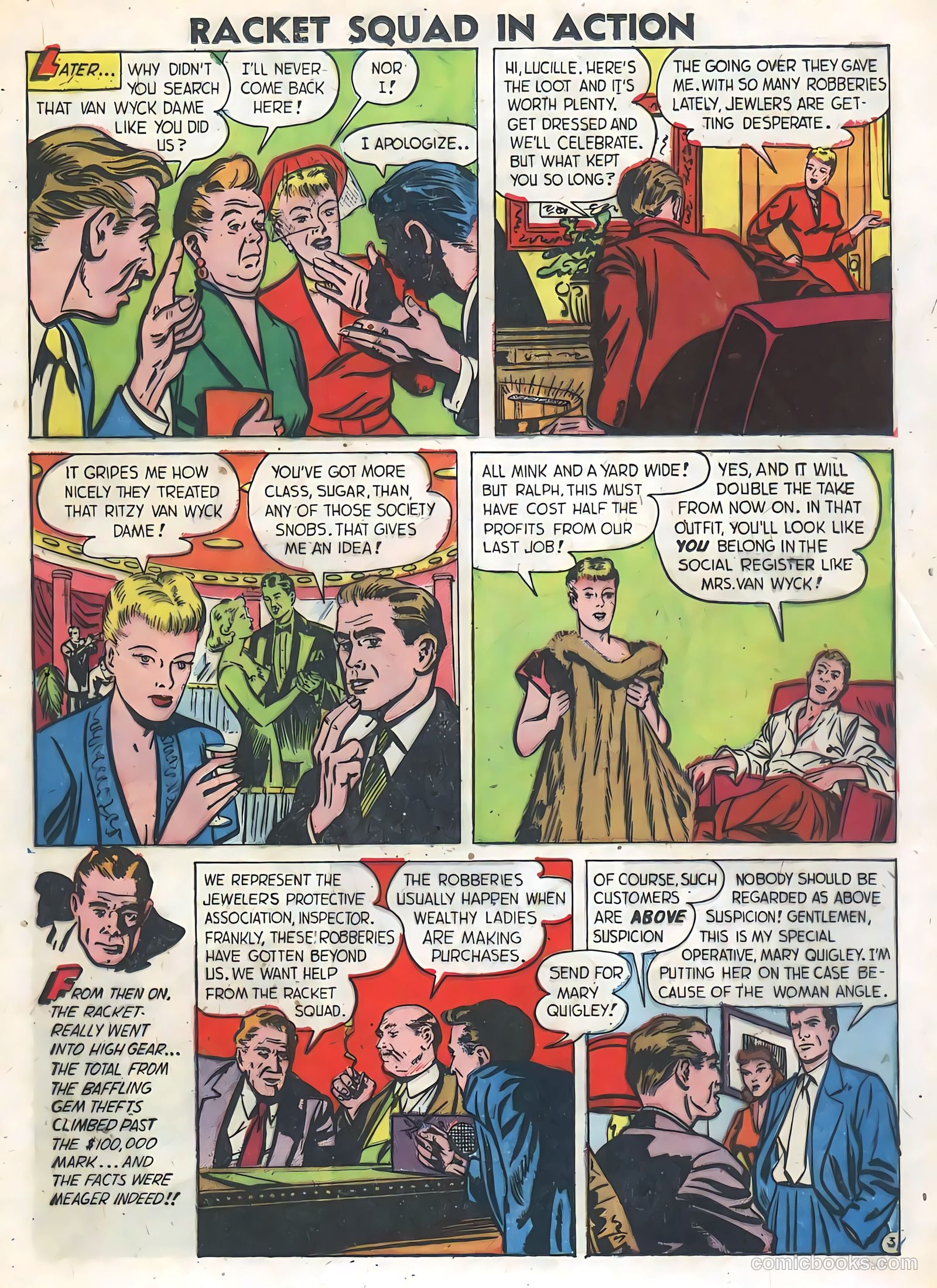 Racket Squad in Action #1 (1952) — page 21 of 36