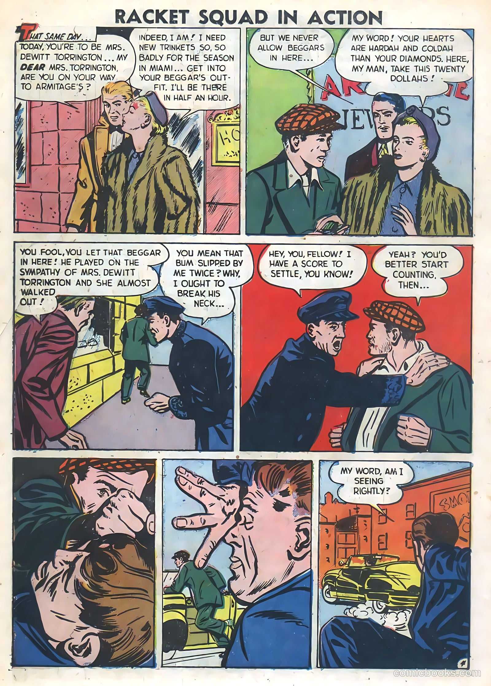 Racket Squad in Action #1 (1952) — page 22 of 36