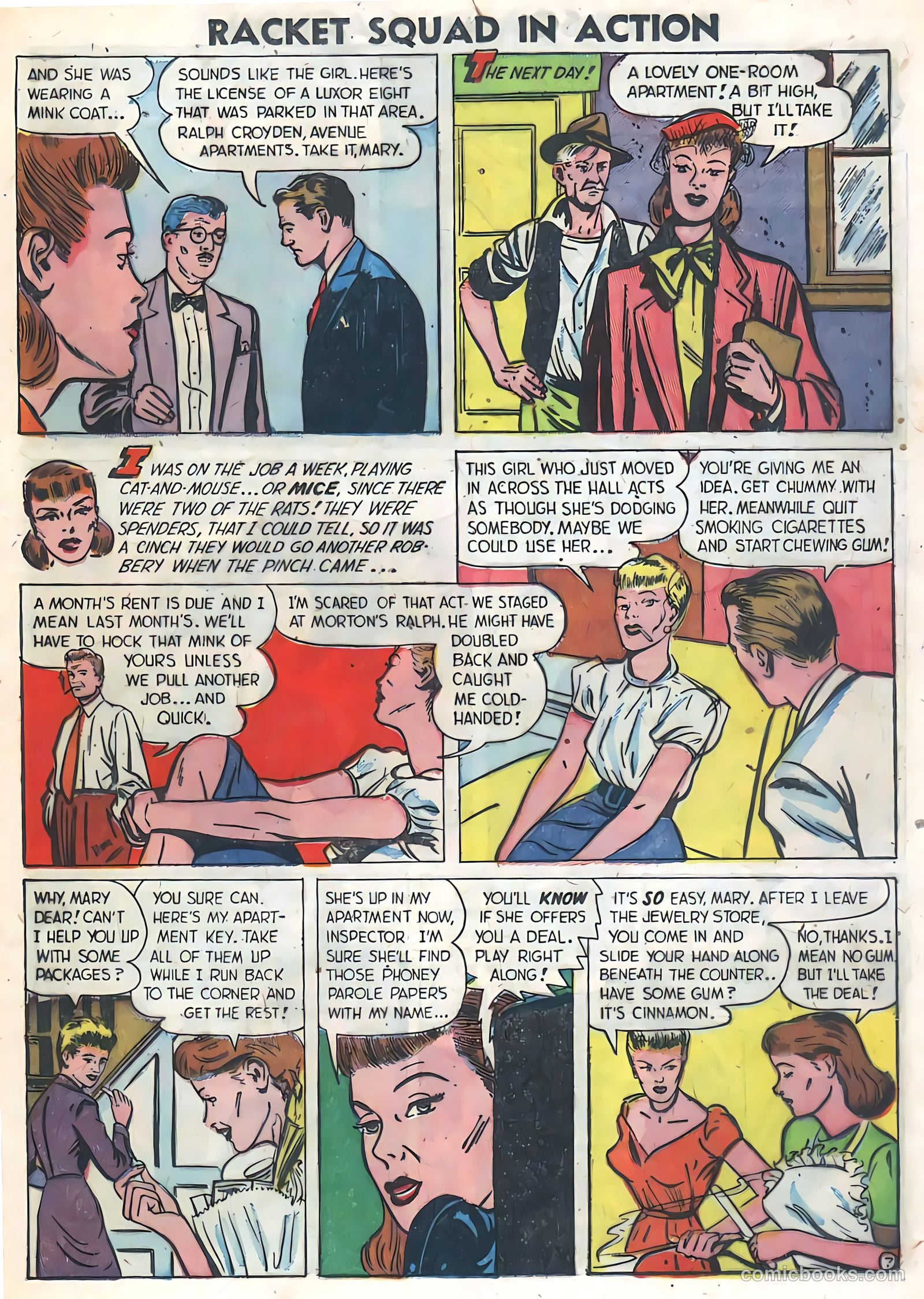 Racket Squad in Action #1 (1952) — page 25 of 36
