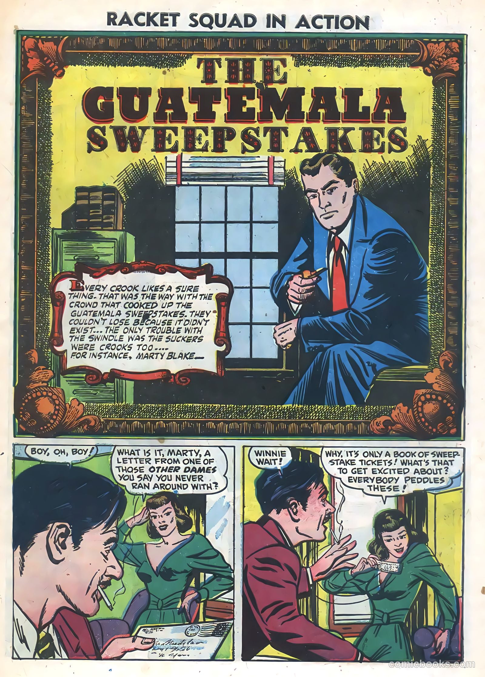 Racket Squad in Action #1 (1952) — page 27 of 36