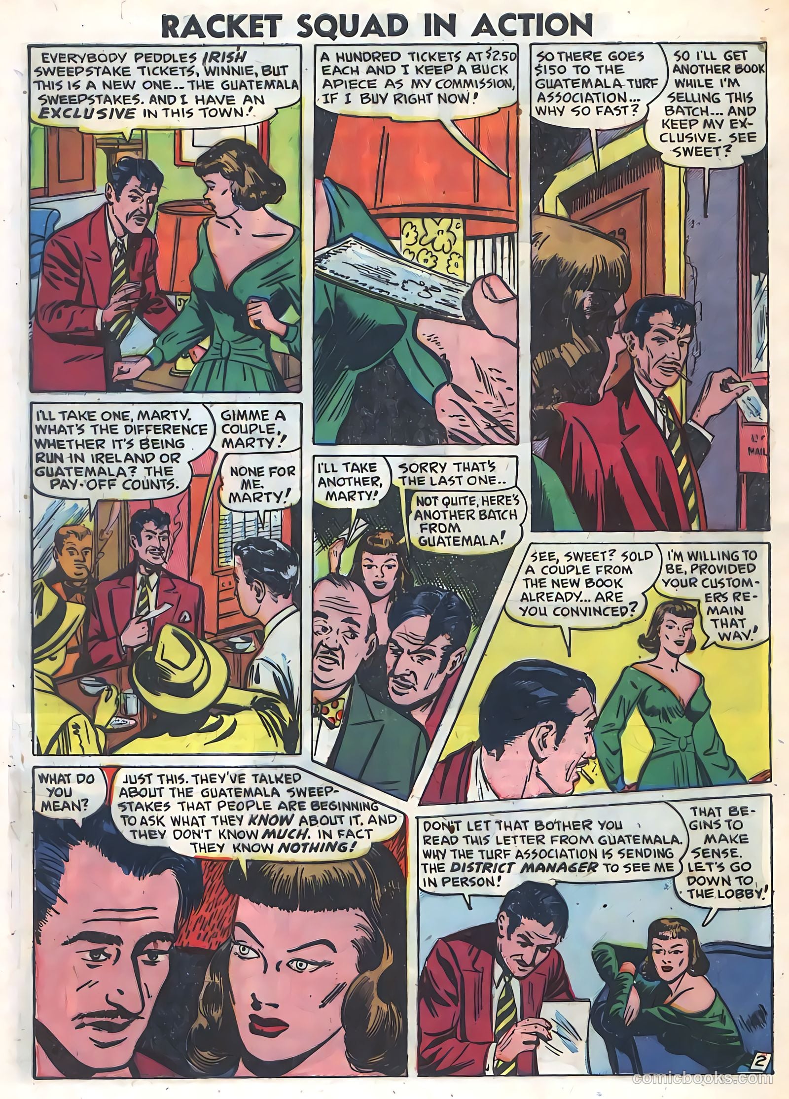 Racket Squad in Action #1 (1952) — page 28 of 36