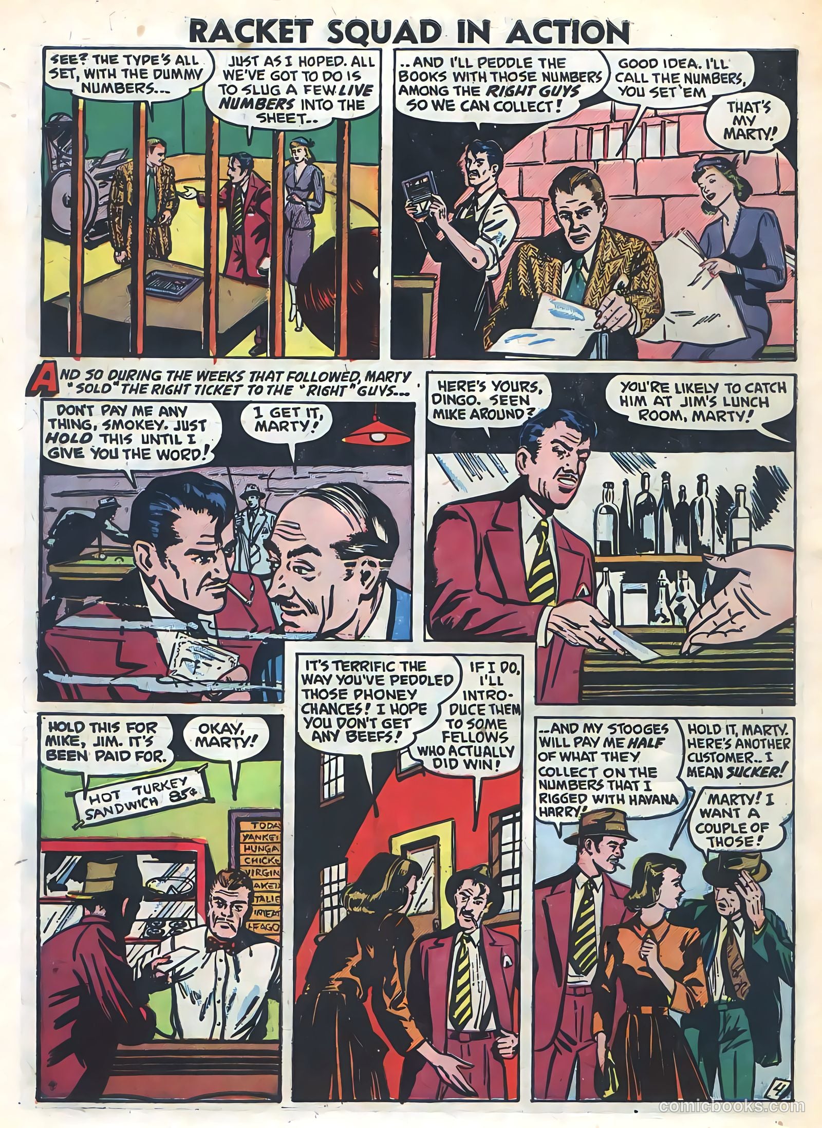 Racket Squad in Action #1 (1952) — page 30 of 36