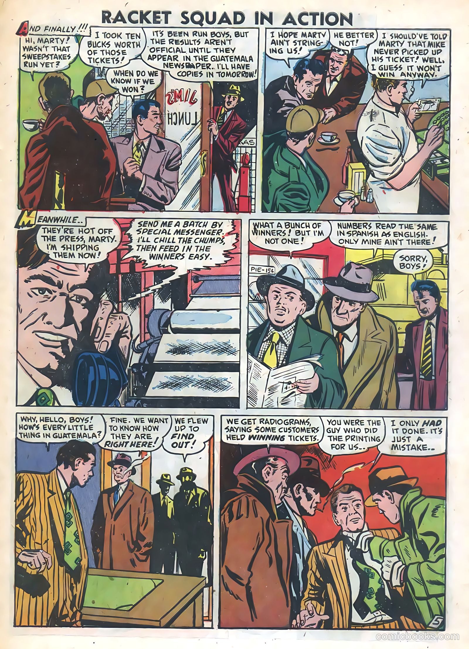 Racket Squad in Action #1 (1952) — page 31 of 36