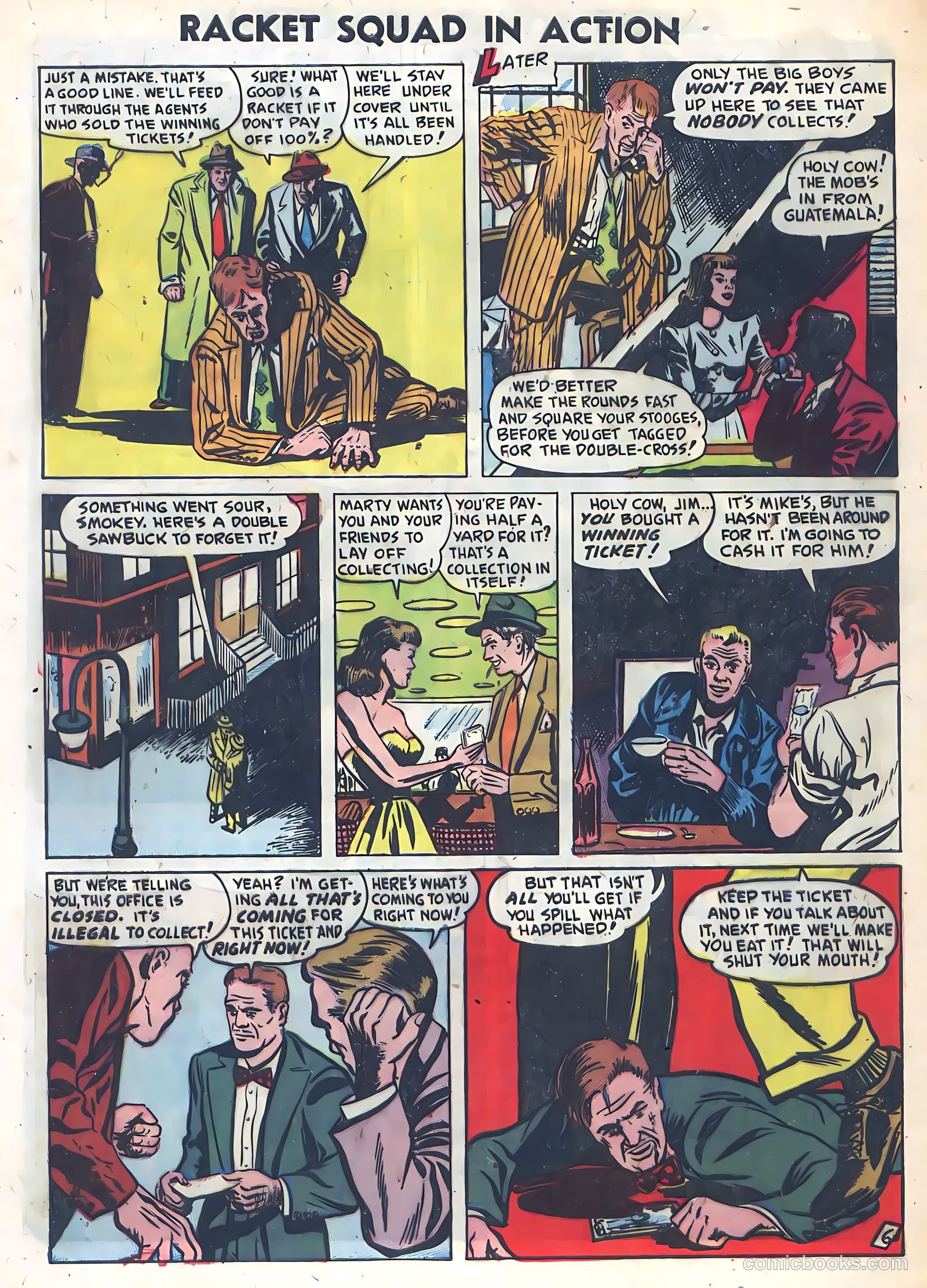 Racket Squad in Action #1 (1952) — page 32 of 36