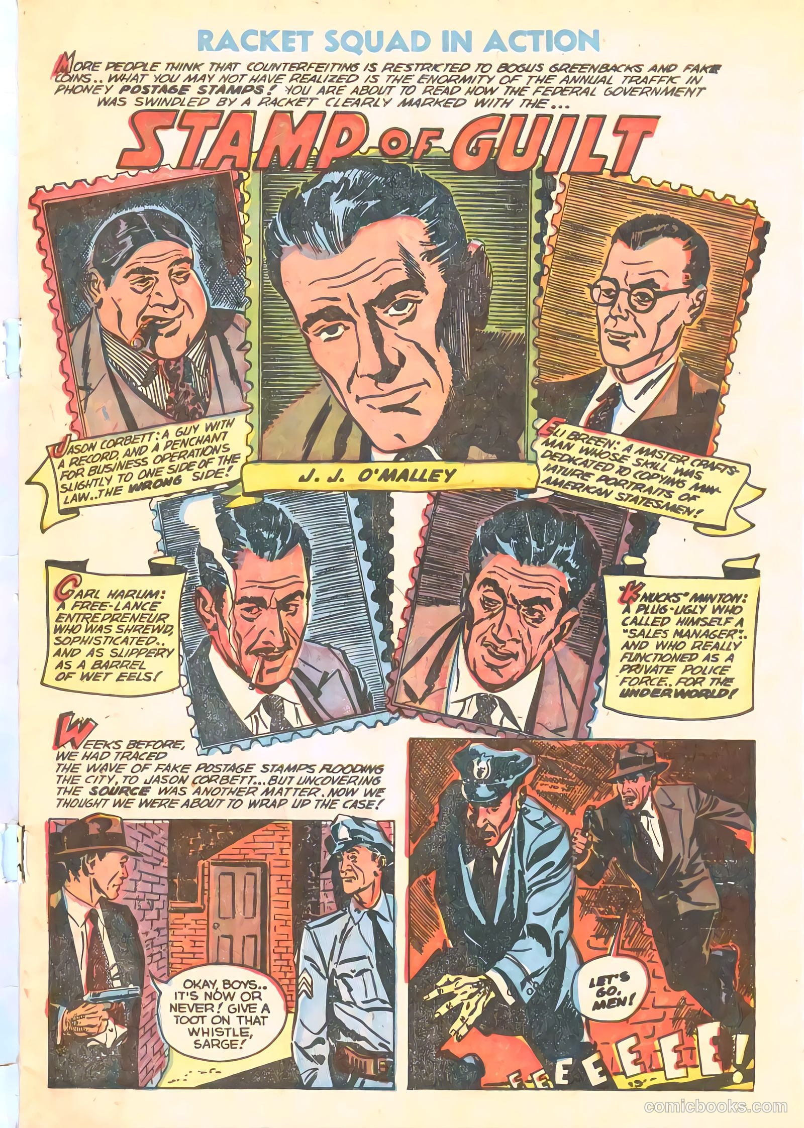 Racket Squad in Action #10 (1954) — page 3 of 36
