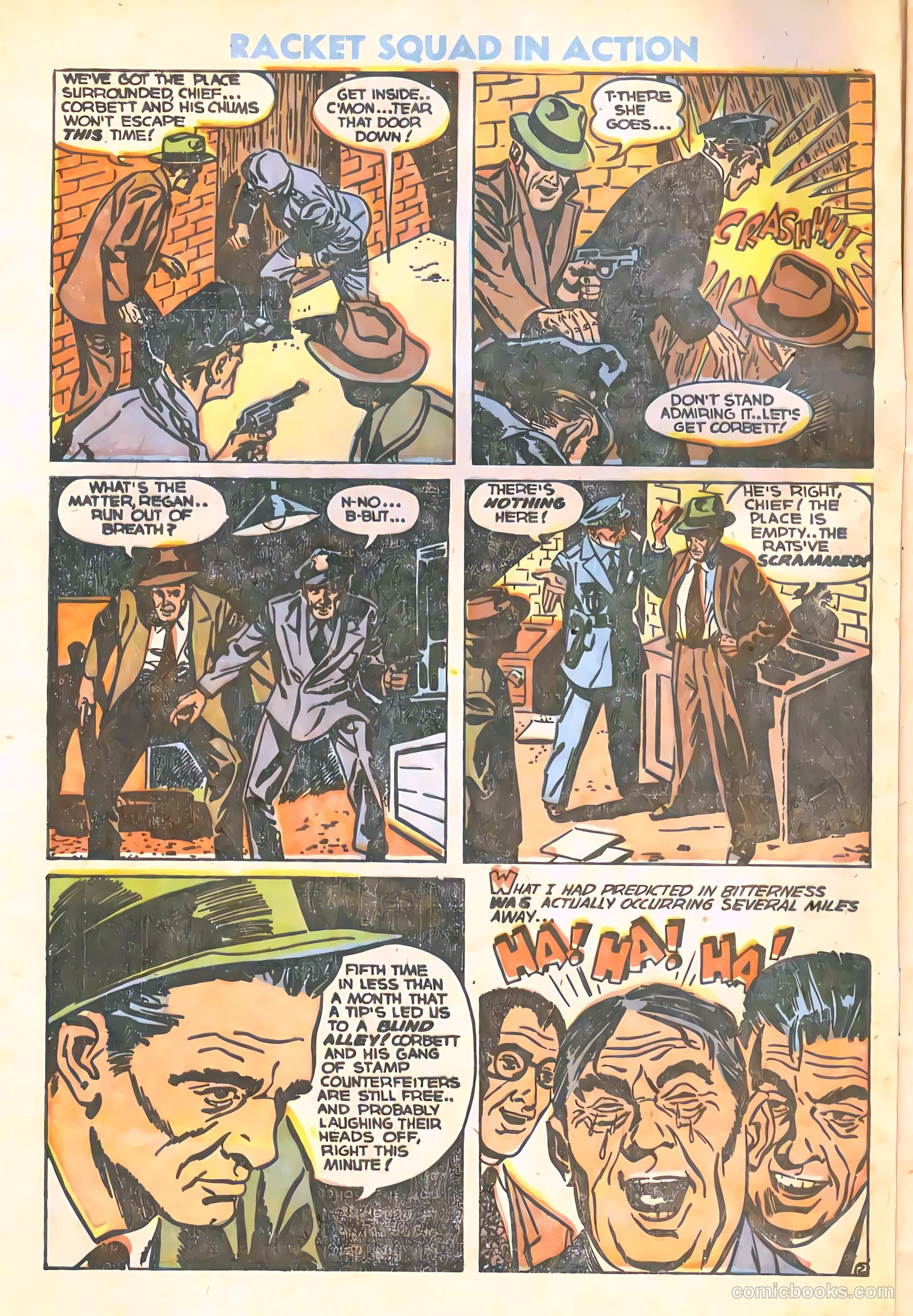 Racket Squad in Action #10 (1954) — page 4 of 36