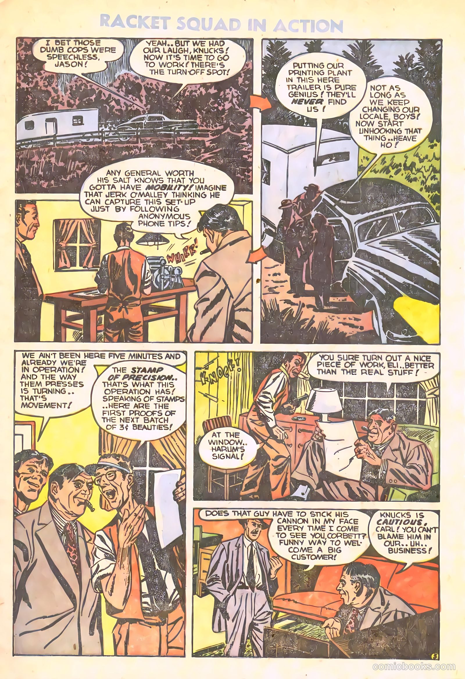 Racket Squad in Action #10 (1954) — page 5 of 36