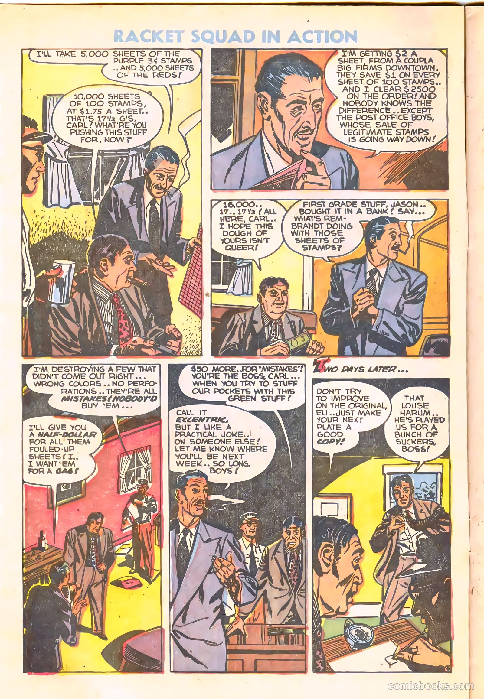 Racket Squad in Action #10 (1954) — page 6 of 36