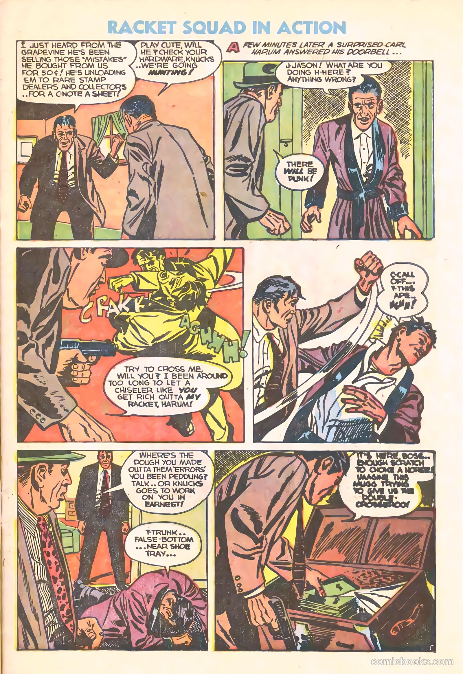 Racket Squad in Action #10 (1954) — page 7 of 36