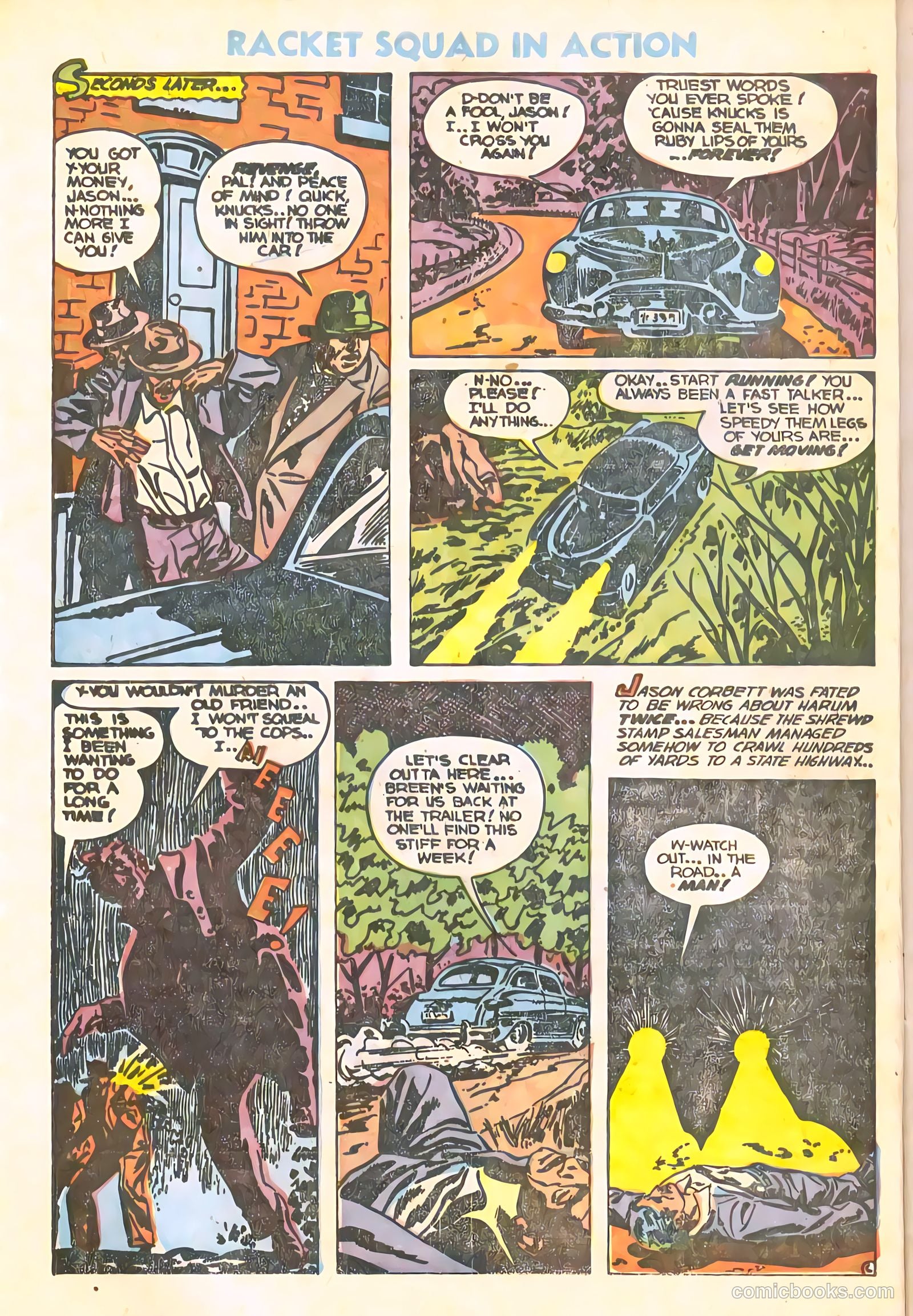 Racket Squad in Action #10 (1954) — page 8 of 36