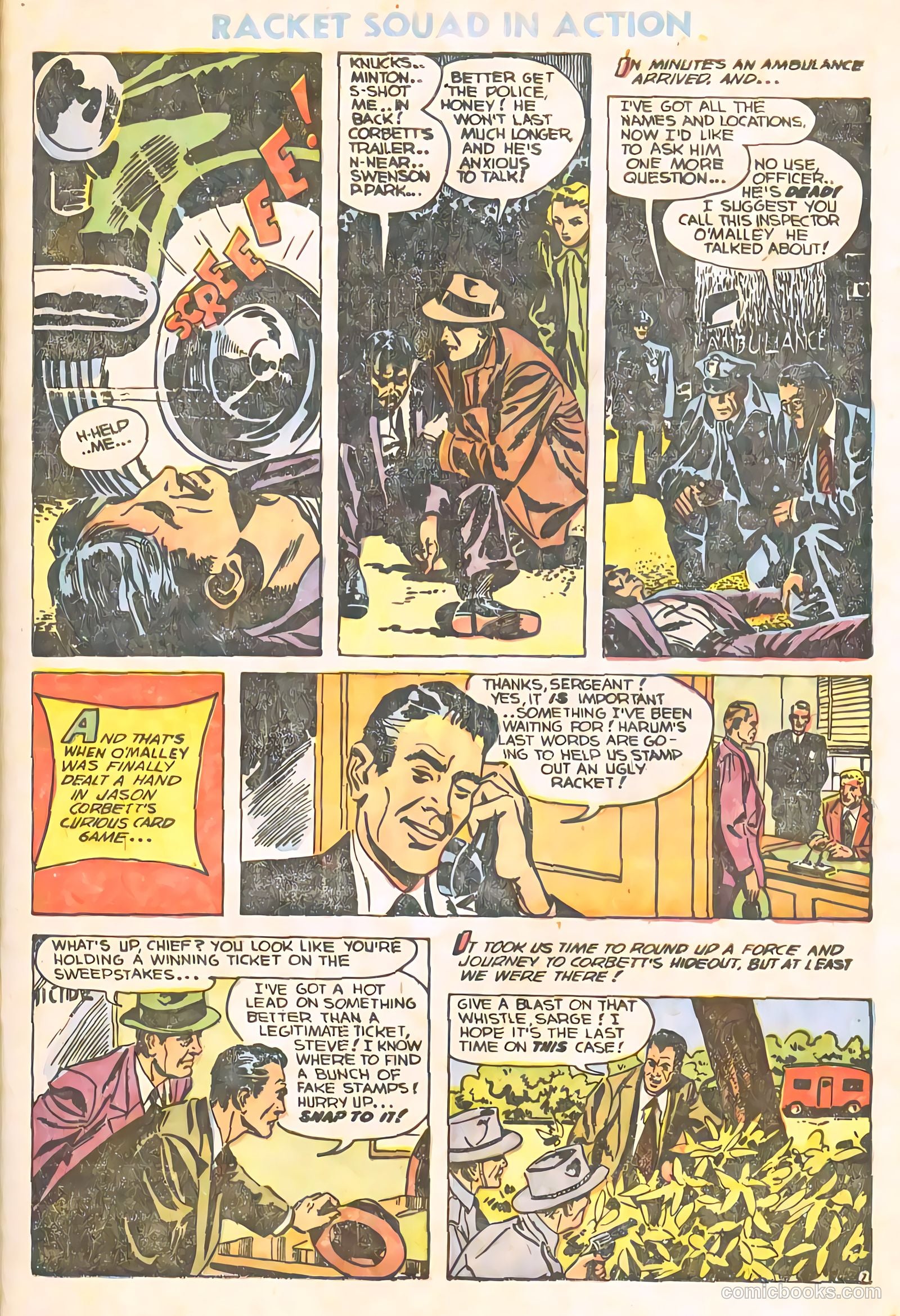 Racket Squad in Action #10 (1954) — page 9 of 36